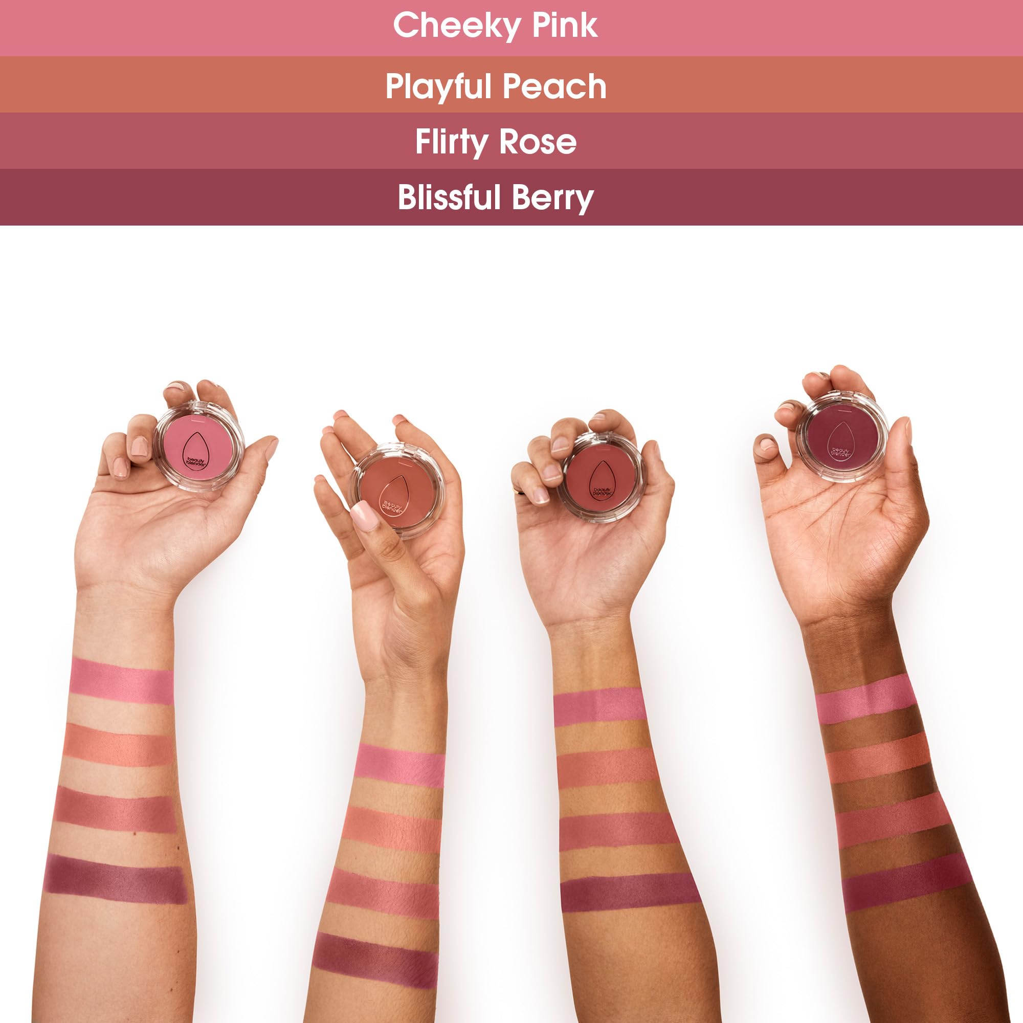 Beautyblender Bounce Liquid Whip Cream Blush, Dewy Glow, Long-Lasting, Buildable Color, Vegan with Hyaluronic Acid & Vitamin C, Playful Peach