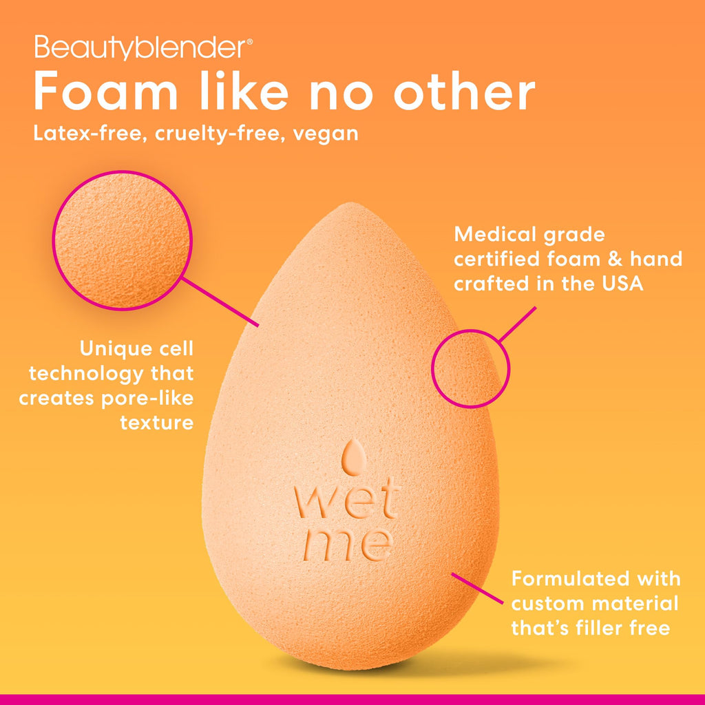 Beautyblender® | Bubble Beauty Blender Makeup Sponge, Super-Soft Foam Easily Blends Foundations, Powders & Creams, Made in USA, Reusable, Washable, Streak Free Application, Vegan, Cruelty Free