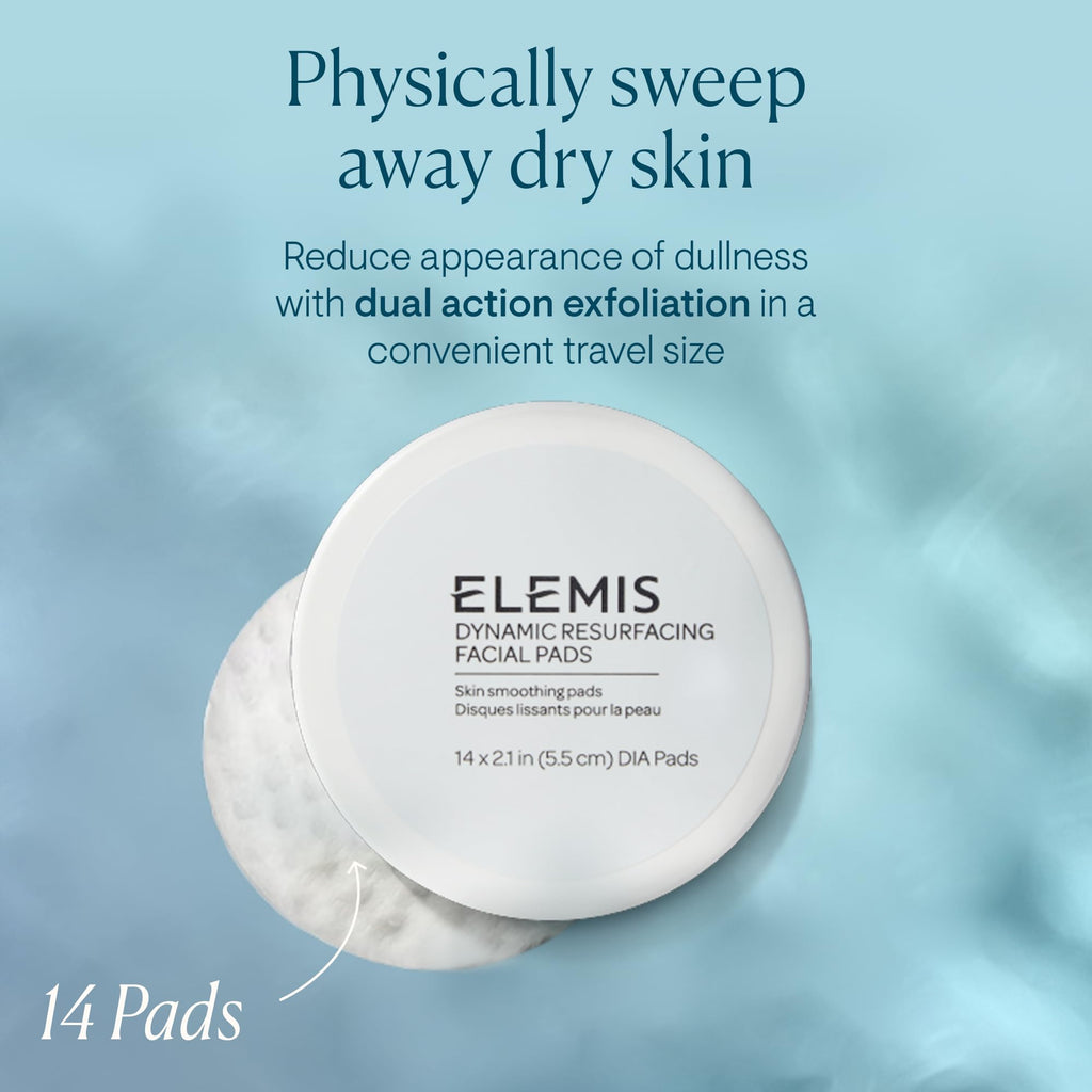 ELEMIS Dynamic Resurfacing Facial Pads, Gentle Textured Treatment Facial Exfoliating Pads