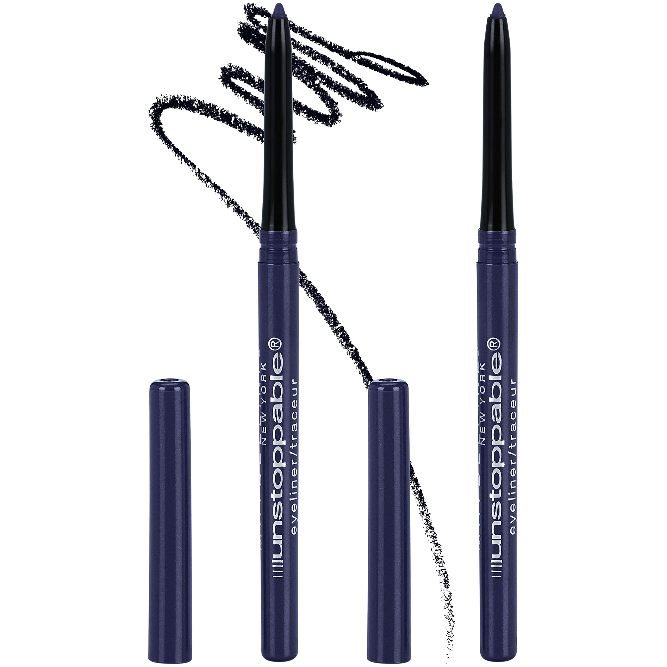 Maybelline Unstoppable Waterproof Mechanical Black Eyeliner Pencil, Easy to Apply, Smooth Glide, Up to 24 Hour Wear, Onyx
