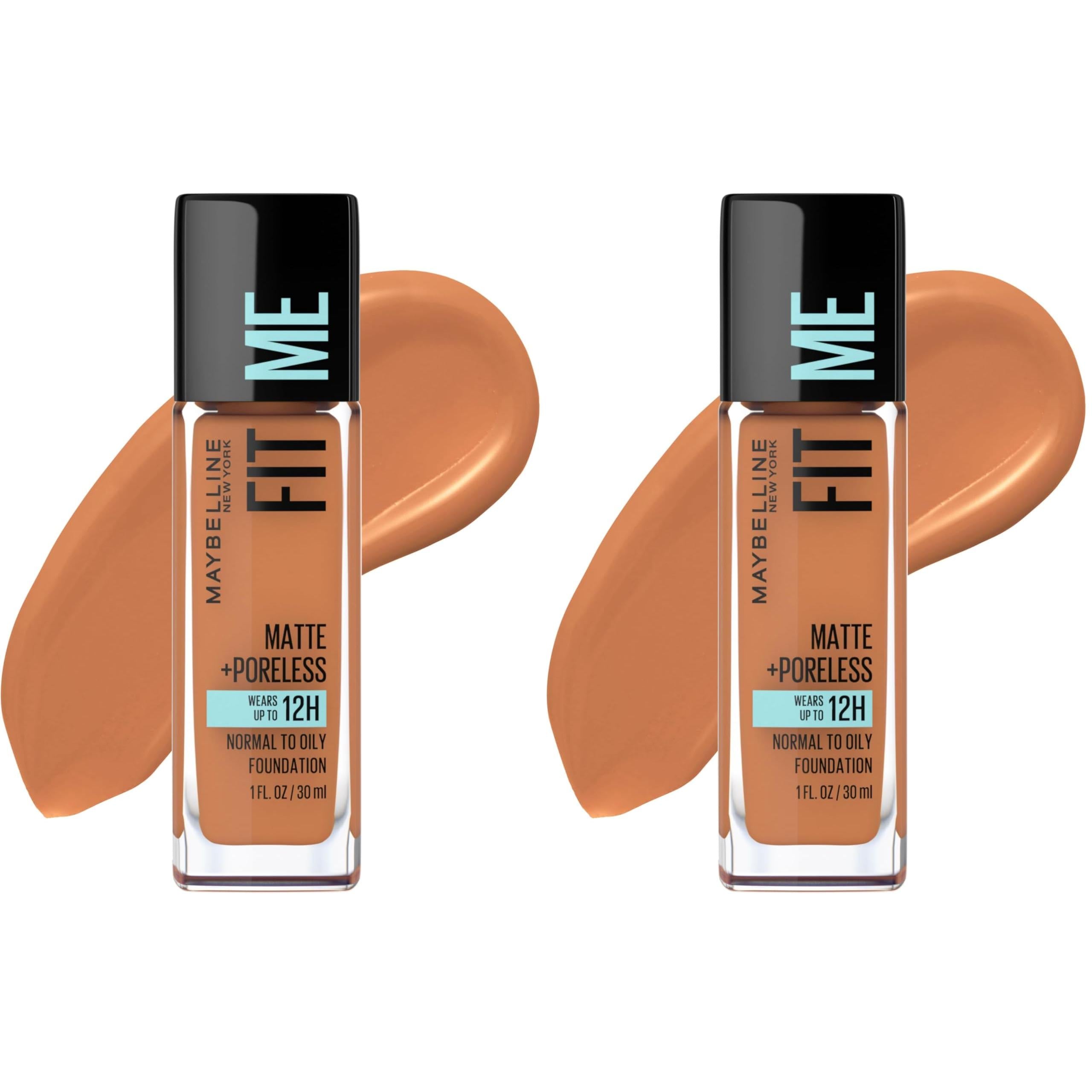 Maybelline Fit Me Matte + Poreless Liquid Oil-Free Foundation Makeup, Natural Ivory, 1 Count (Packaging May Vary)