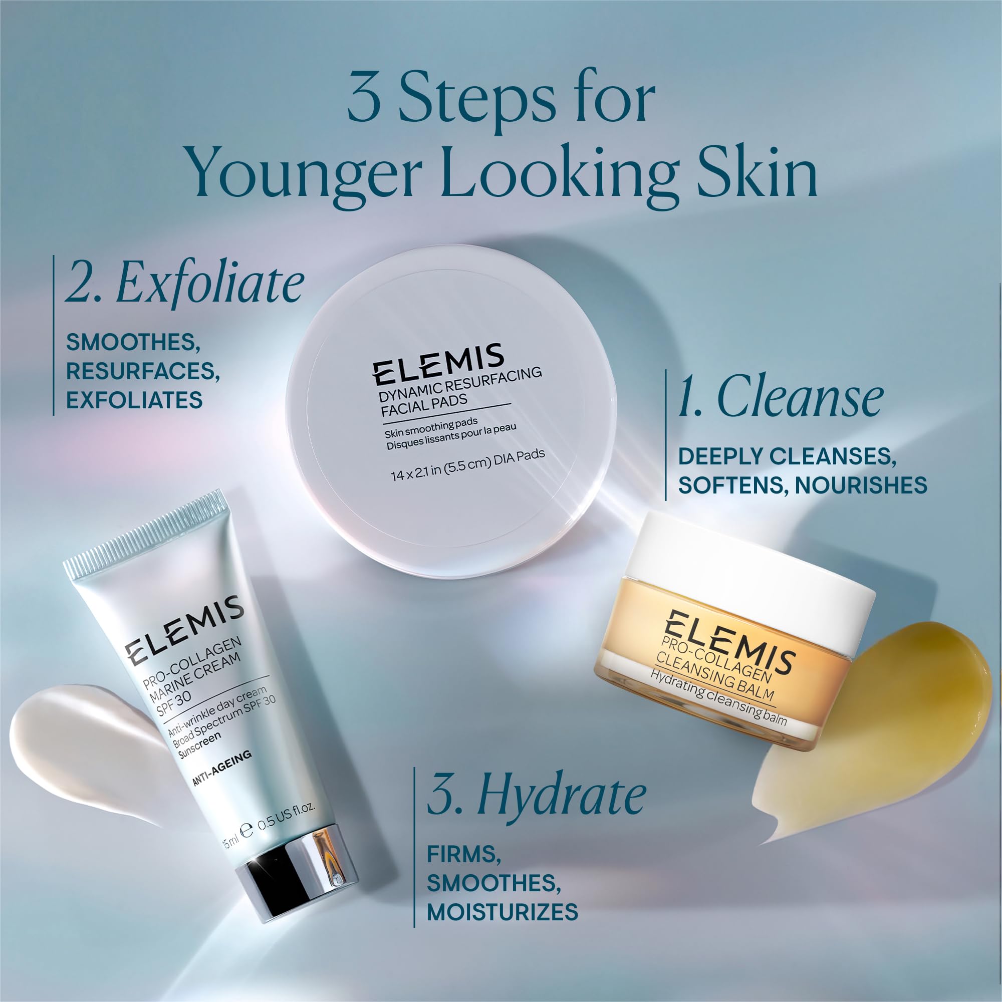 ELEMIS Pro-Collagen Cleansing Balm Makeup Remover, Hydrating Facial Cleanser, Oil Cleanser, Oil Makeup Remover, Deep Cleanse