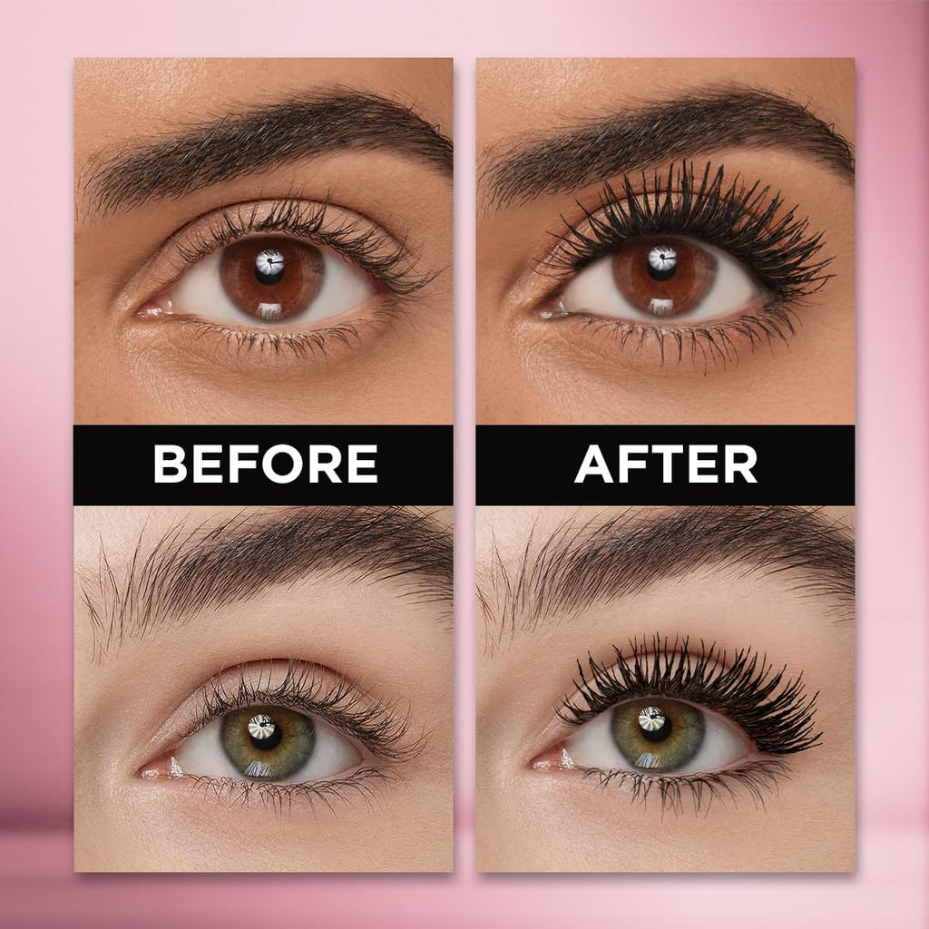 L'Oreal Paris Voluminous Makeup Lash Paradise Mascara, Voluptuous Volume, Intense Length, Feathery Soft Full Lashes, No Flaking, No Smudging, No Clumping, Blackest Black, 0.28 Fl Oz (Pack of 1)