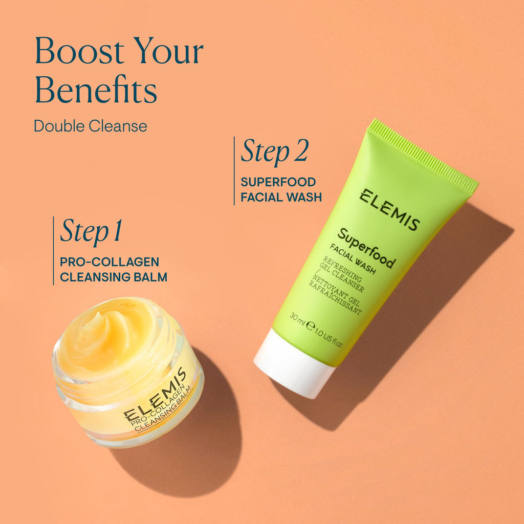 ELEMIS Superfood Facial Wash | Revitalizing Daily Prebiotic Gel Wash Gently Cleanses, Nourishes, and Balances Skin for a Fresh, Glowing Complexion