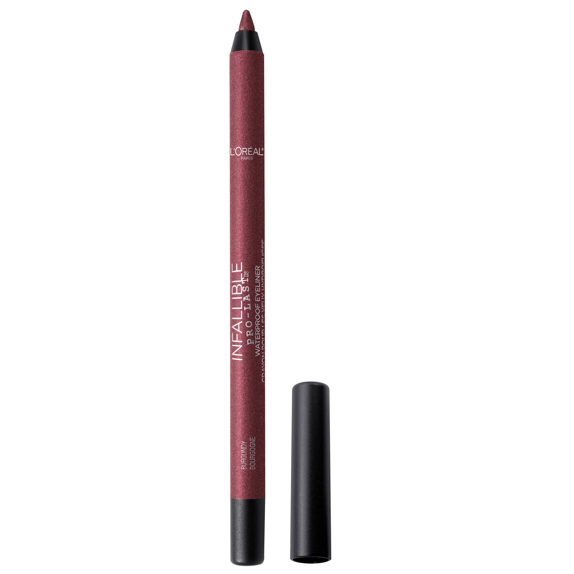 L'Oreal Paris Makeup Infallible Pro-Last Pencil Eyeliner, Waterproof and Smudge-Resistant, Glides on Easily to Create any Look, Black, 0.042 oz., 1 Count