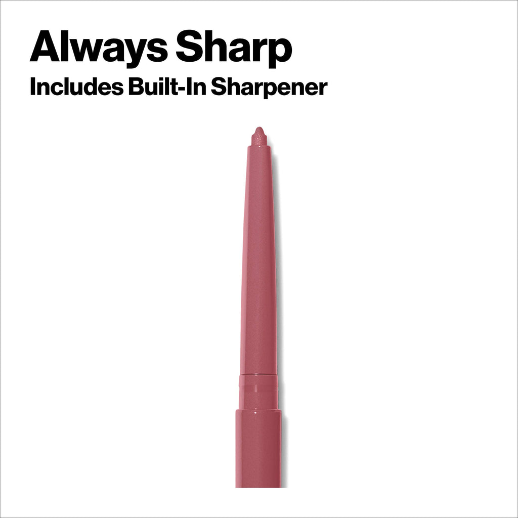 Revlon Colorstay Lip Liner Makeup with Built-in-Sharpener, Longwear Rich Colors, Smooth Application, 630 Nude, 0.01 oz
