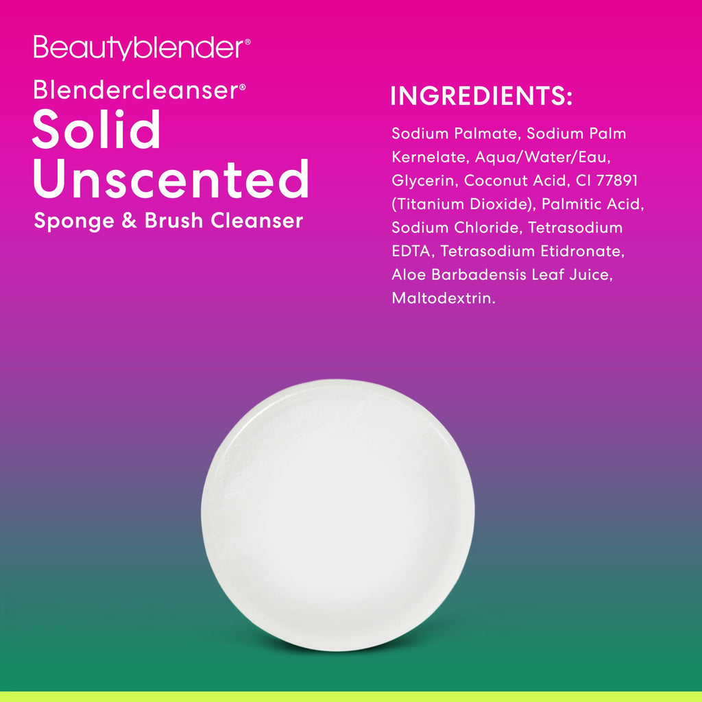Beautyblender® | Besties Bio Pure Blend & Cleanse 4-Piece Starter Set, Bio Pure Makeup Sponge + Solid Unscented Cleanser .558 oz + Silicone Scrub Mat + Travel Case, Made in USA, Vegan, Sustainable