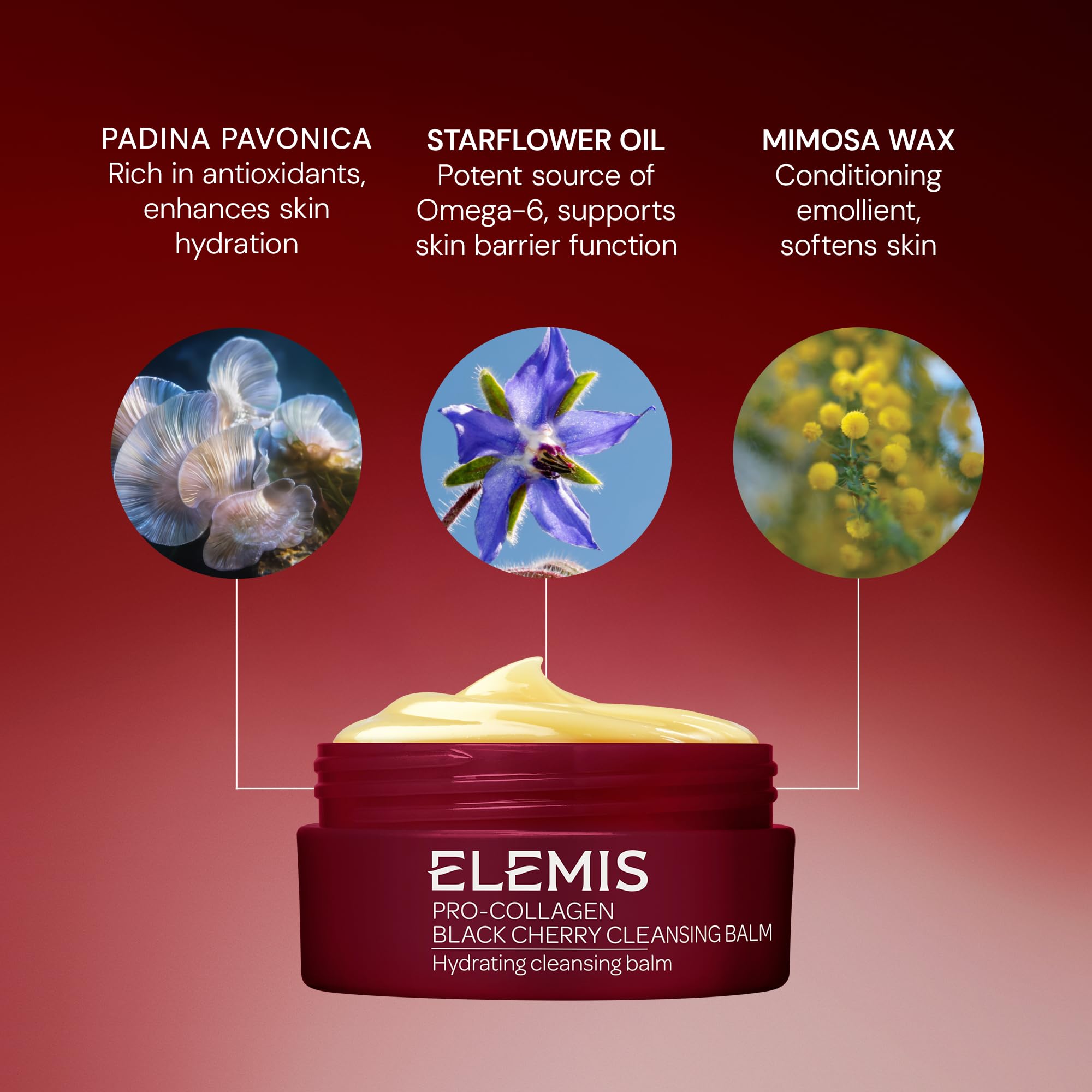 ELEMIS Pro-Collagen Cleansing Balm Makeup Remover, Hydrating Facial Cleanser, Oil Cleanser, Oil Makeup Remover, Deep Cleanse