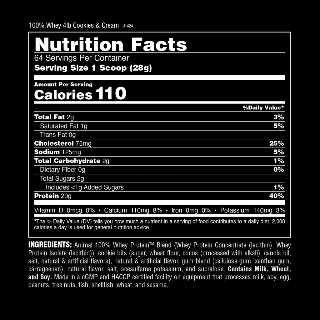 Animal 100% Whey Protein Powder – Whey Blend for Pre Workout or Post Workout, Recovery, or an Anytime Low Sugar Protein Boost Meal Replacement with BCAA Branched Chain Amino Acids – Chocolate, 4 lb