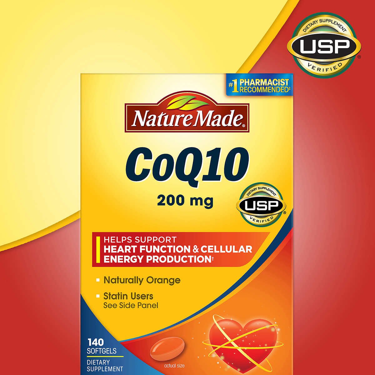 Nature Made CoQ10 200 mg Softgels (140 Count)