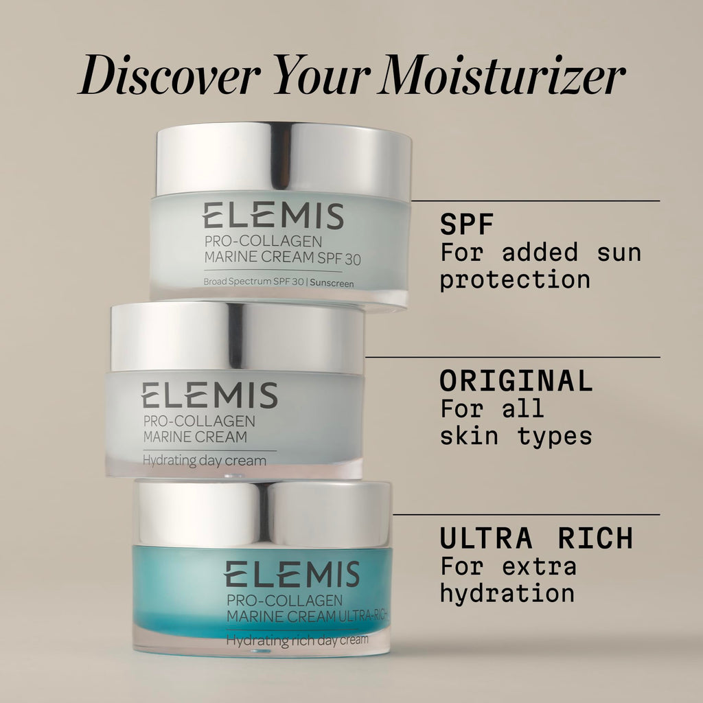 ELEMIS Pro-Collagen Marine Cream, Lightweight Anti-Wrinkle Daily Facial Moisturizer