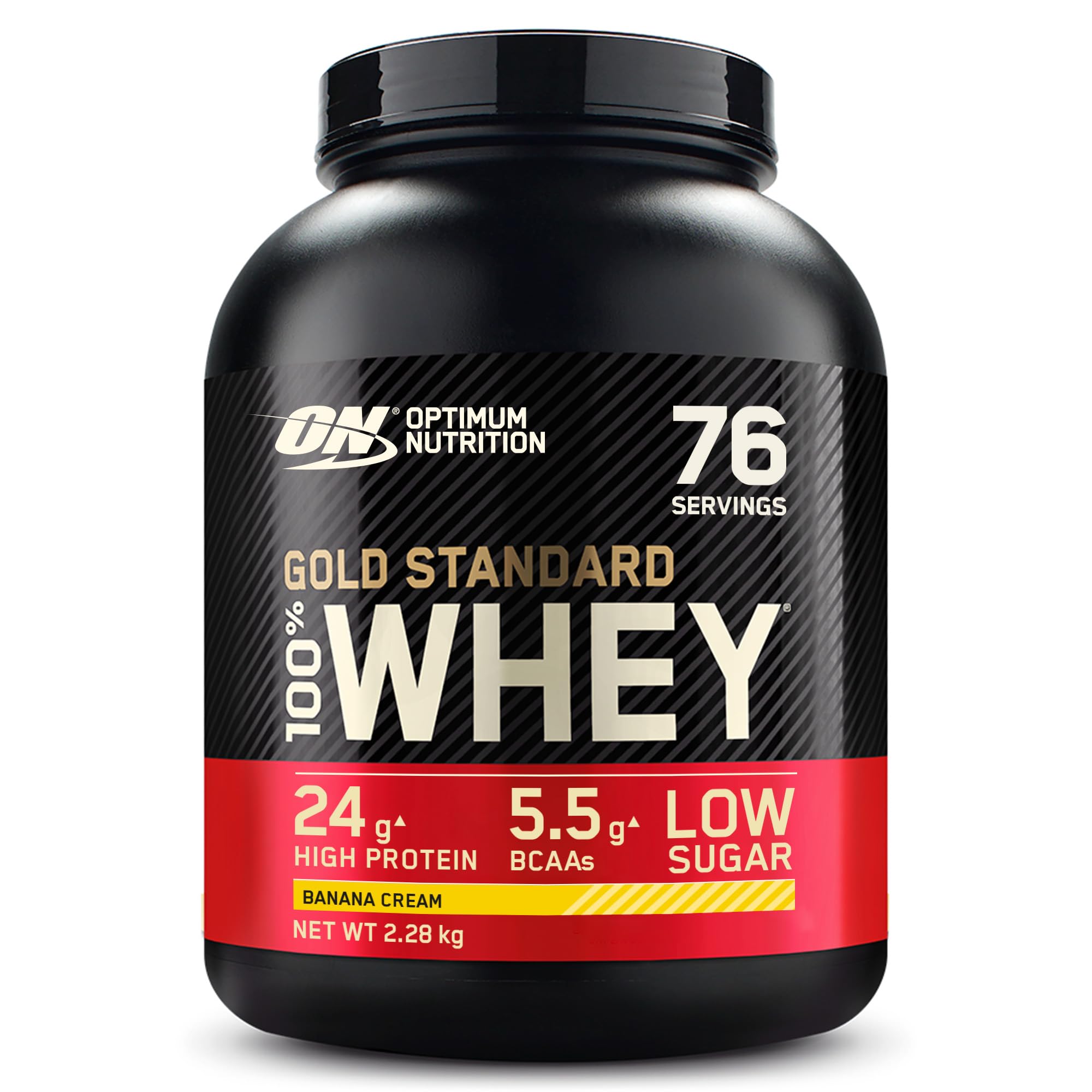 Optimum Nutrition Gold Standard 100% Whey Protein Powder, Vanilla Ice Cream, 2 Pound (Packaging May Vary)