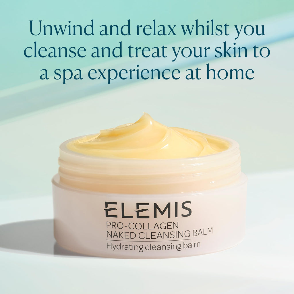 ELEMIS Pro-Collagen Cleansing Balm Makeup Remover, Hydrating Facial Cleanser, Oil Cleanser, Oil Makeup Remover, Deep Cleanse