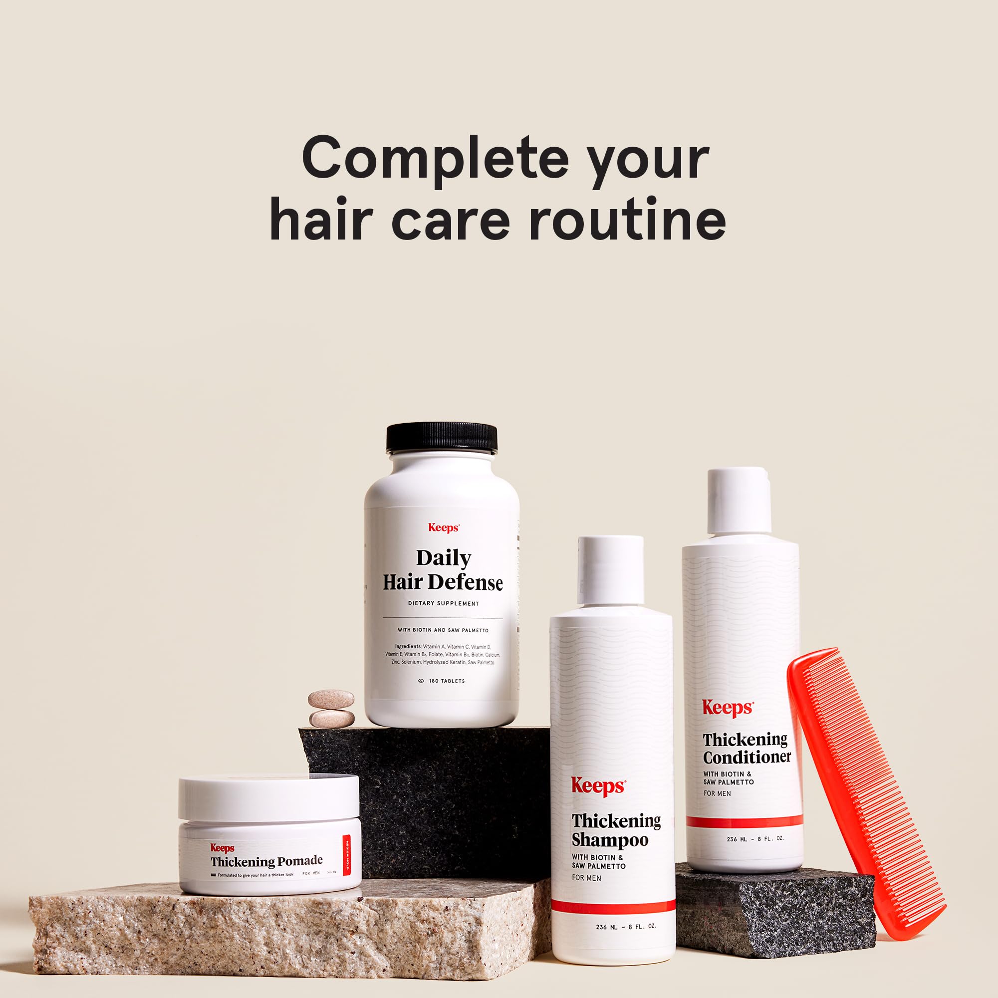 Keeps Extra Strength Minoxidil for Men - 5% Minoxidil Foam Hair Loss & Regrowth Treatment for Thinning & Bald Spots - Clinically Proven Hair Growth Products - Unscented Topical Aerosol Foam