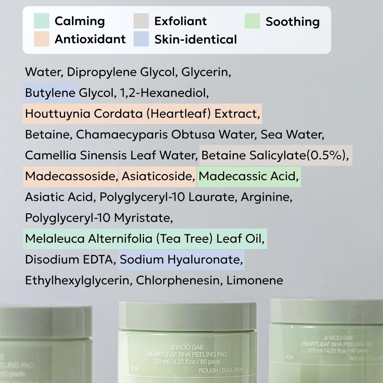 celimax Ji.Woo.Gae Heartleaf BHA Peeling Pad | Pore Care, Exfoliating Double-Side Toner Pads, Facial Peels, Hydrating, Tea Tree, For Acne Prone & Breakouts, Christmas Gift, Stocking Stuffers (60pads)