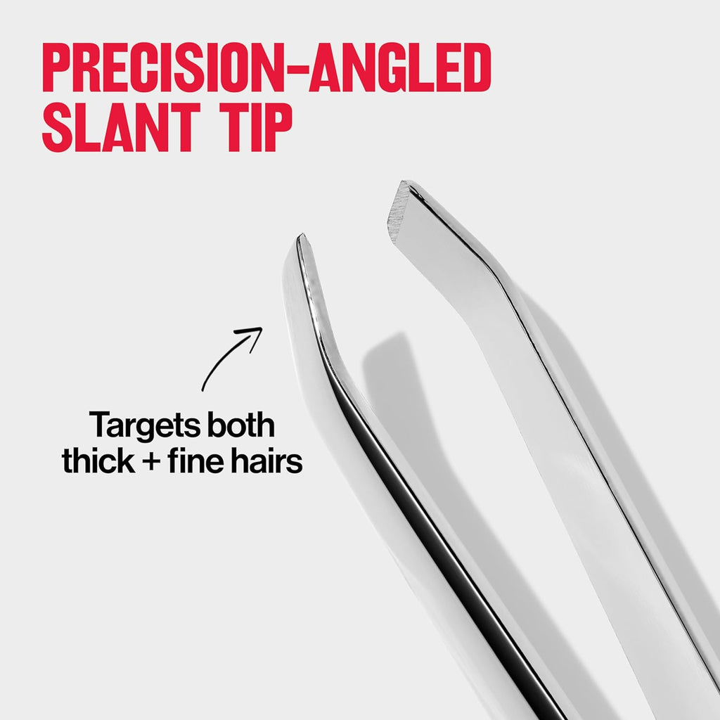 Revlon Multipurpose Hair Removal Tweezer, High Precision Slant Tip Tweezers for Men, Women & Kids, Stainless Steel (Pack of 1)