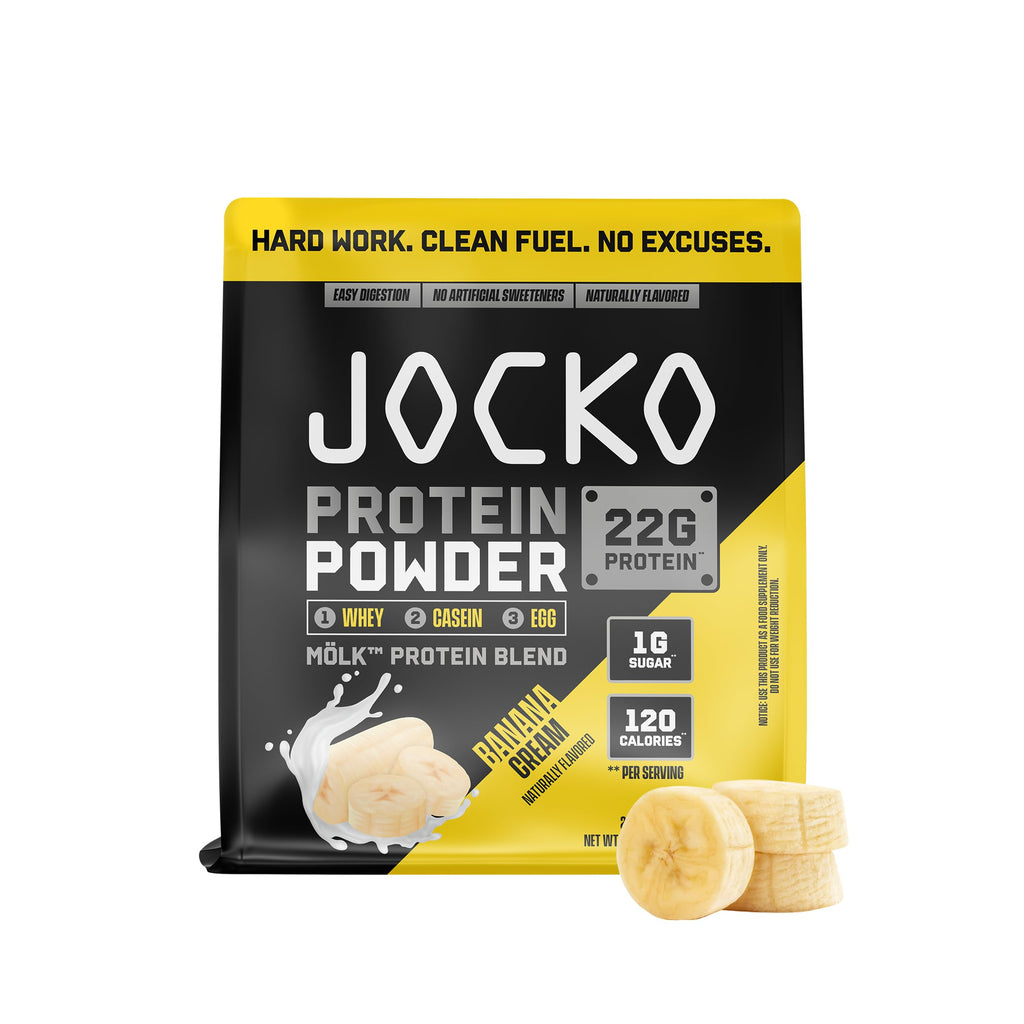 Jocko Fuel Mölk Whey Protein Powder 22g Low Sugar Monk Fruit Blend - Muscle Recovery & Growth, Packaging May Vary (26 Servings, Mint Chocolate)