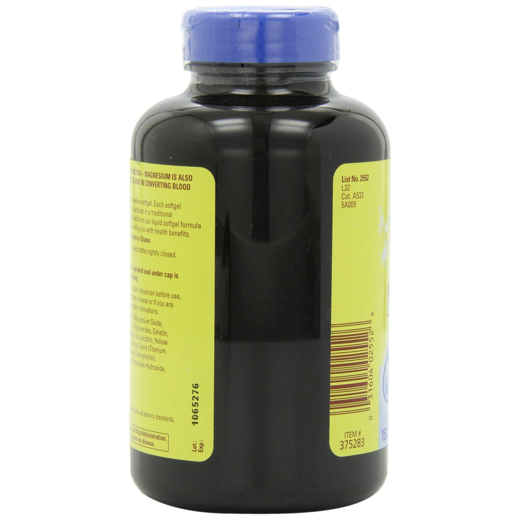 Nature Made High Potency Magnesium 400 mg - 150 Liquid Softgels,(Pack of 2)