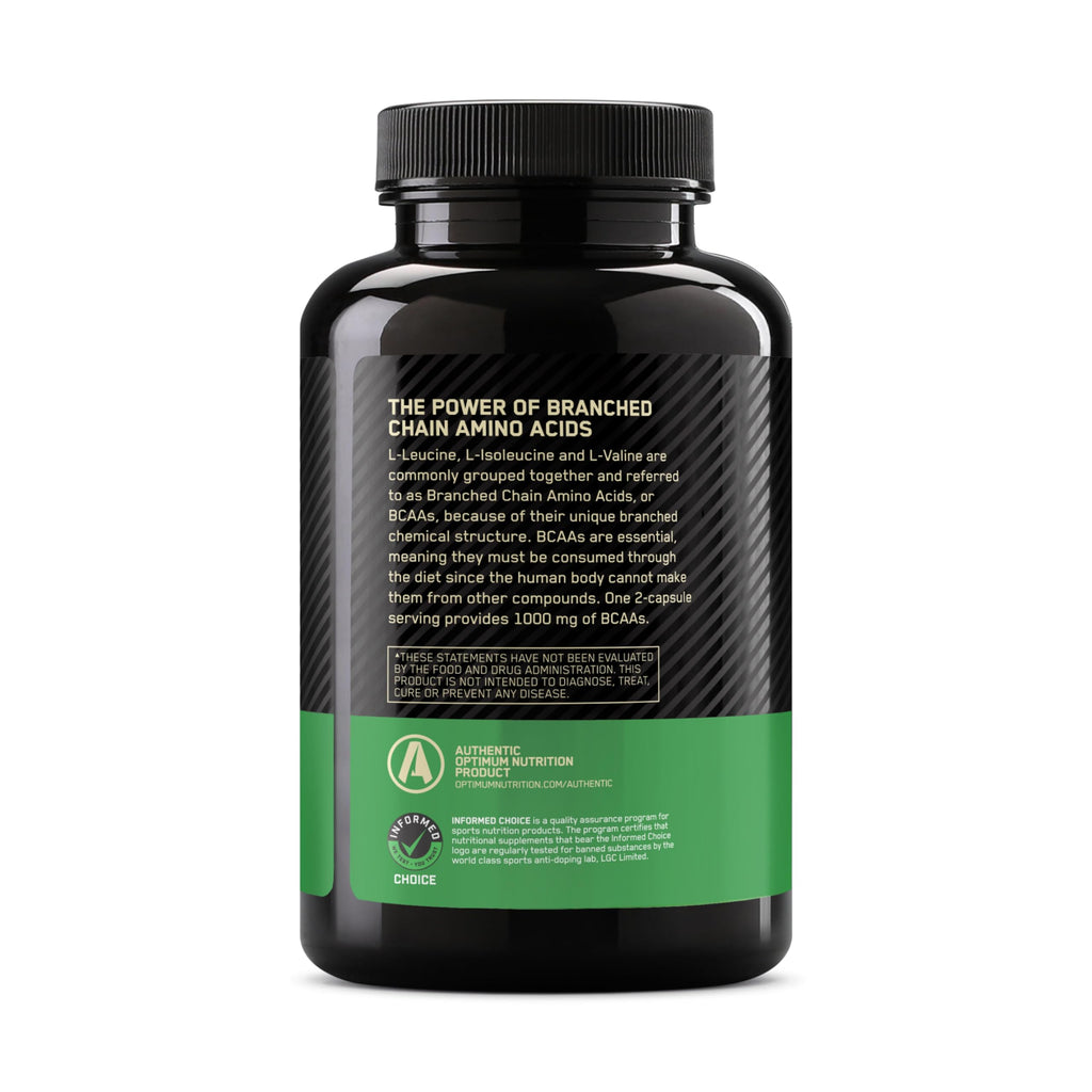 Optimum Nutrition Instantized BCAA Capsules, Keto Friendly Branched Chain Essential Amino Acids, 1000mg, 400 Count