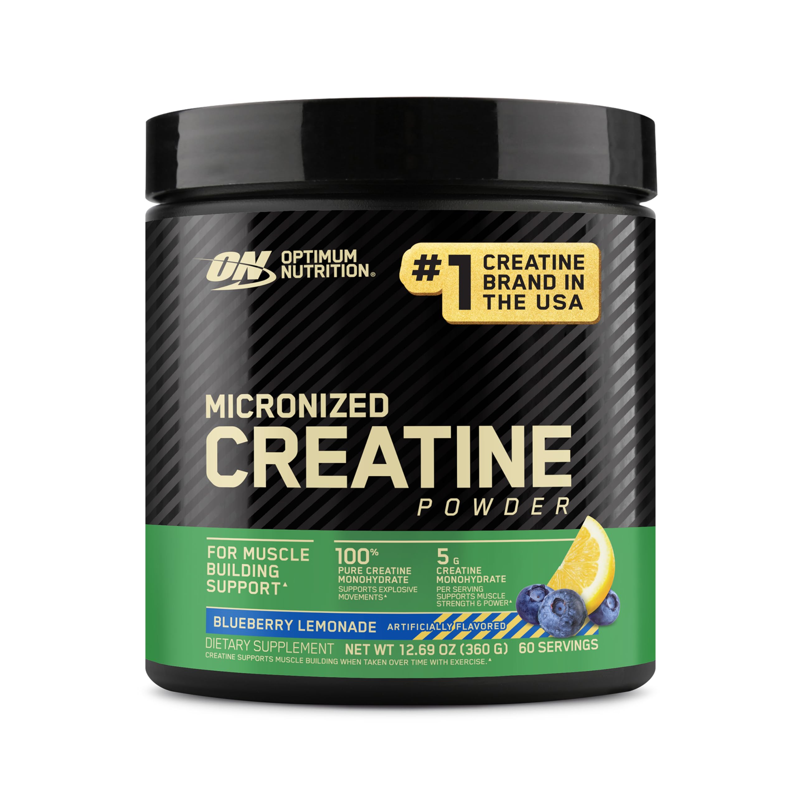 Optimum Nutrition Micronized Creatine Monohydrate Powder, Unflavored, 120 Servings, 600 Grams (Packaging May Vary)