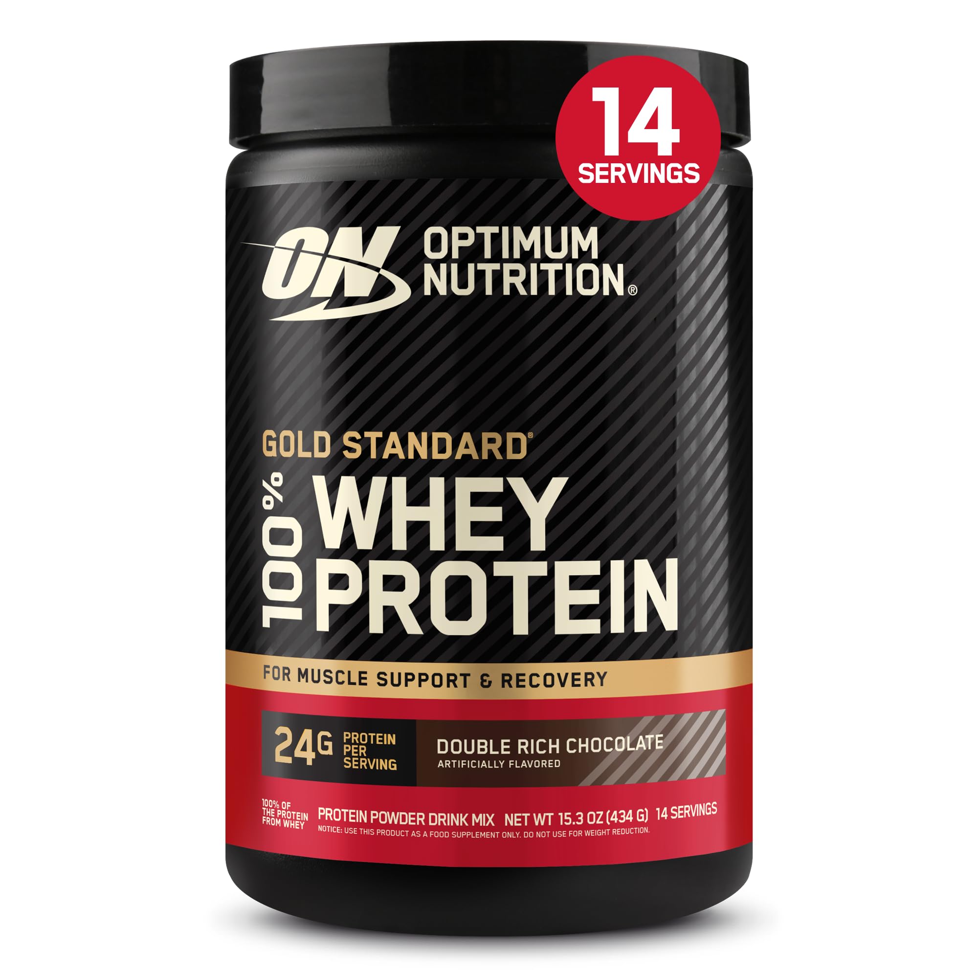 Optimum Nutrition Gold Standard 100% Whey Protein Powder, Vanilla Ice Cream, 2 Pound (Packaging May Vary)