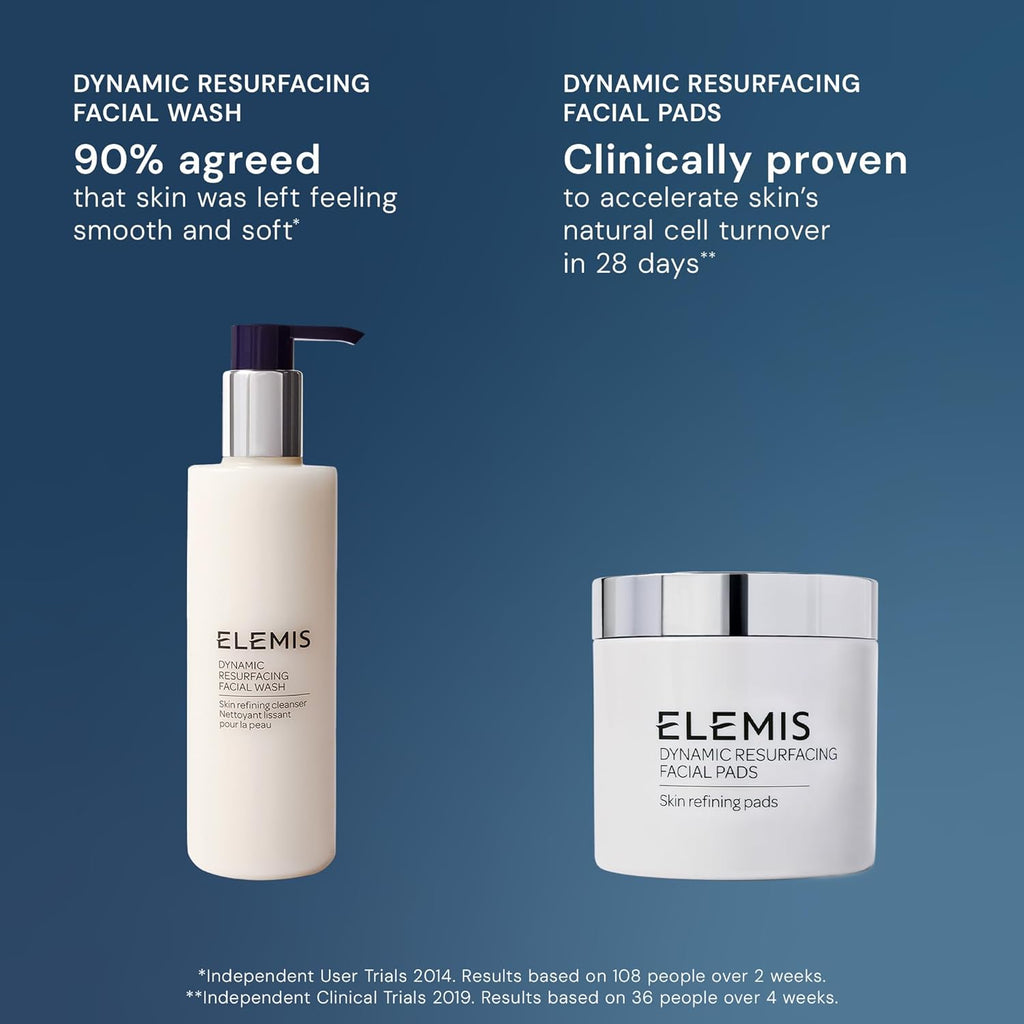 ELEMIS Glow Bright Resurfacing Duo | Dynamic Resurfacing Facial Wash & Pads | Skincare Set for Smooth, Refined, Healthy-Looking Skin