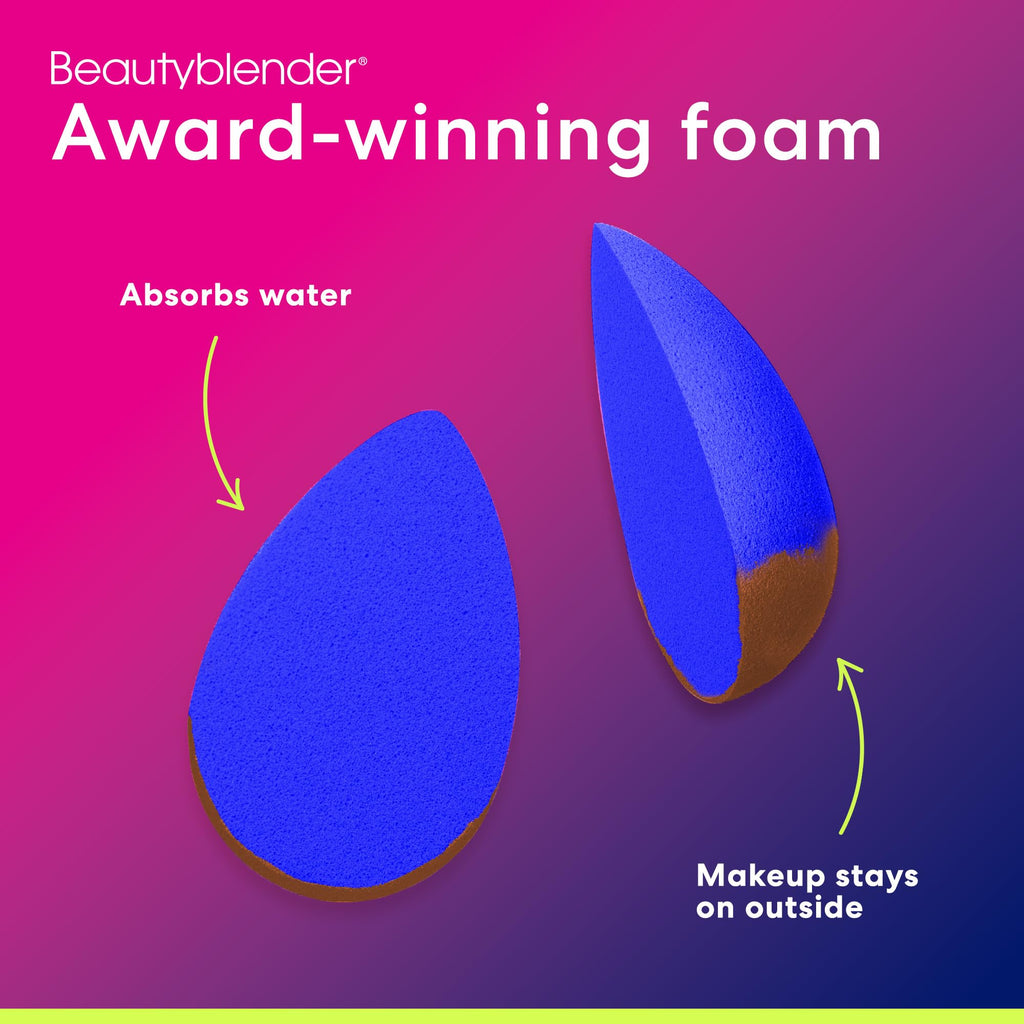 Beautyblender® | Bubble Beauty Blender Makeup Sponge, Super-Soft Foam Easily Blends Foundations, Powders & Creams, Made in USA, Reusable, Washable, Streak Free Application, Vegan, Cruelty Free