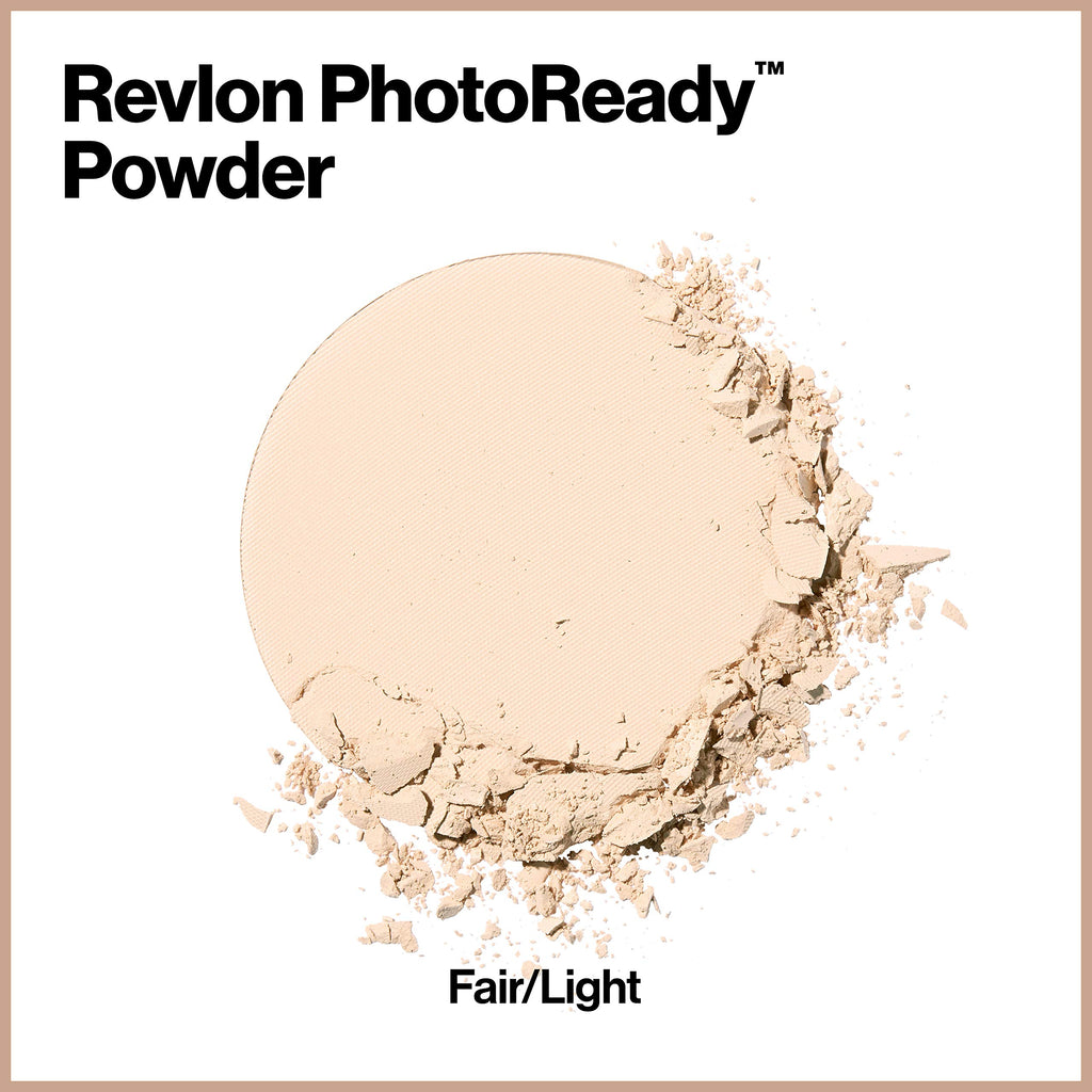 Revlon PhotoReady Blurring Face Powder Makeup, Longwear, Light-Medium Coverage, Stocking Stuffer for Her, Shine & Oil-Free, 020 Light Medium, 0.25 oz