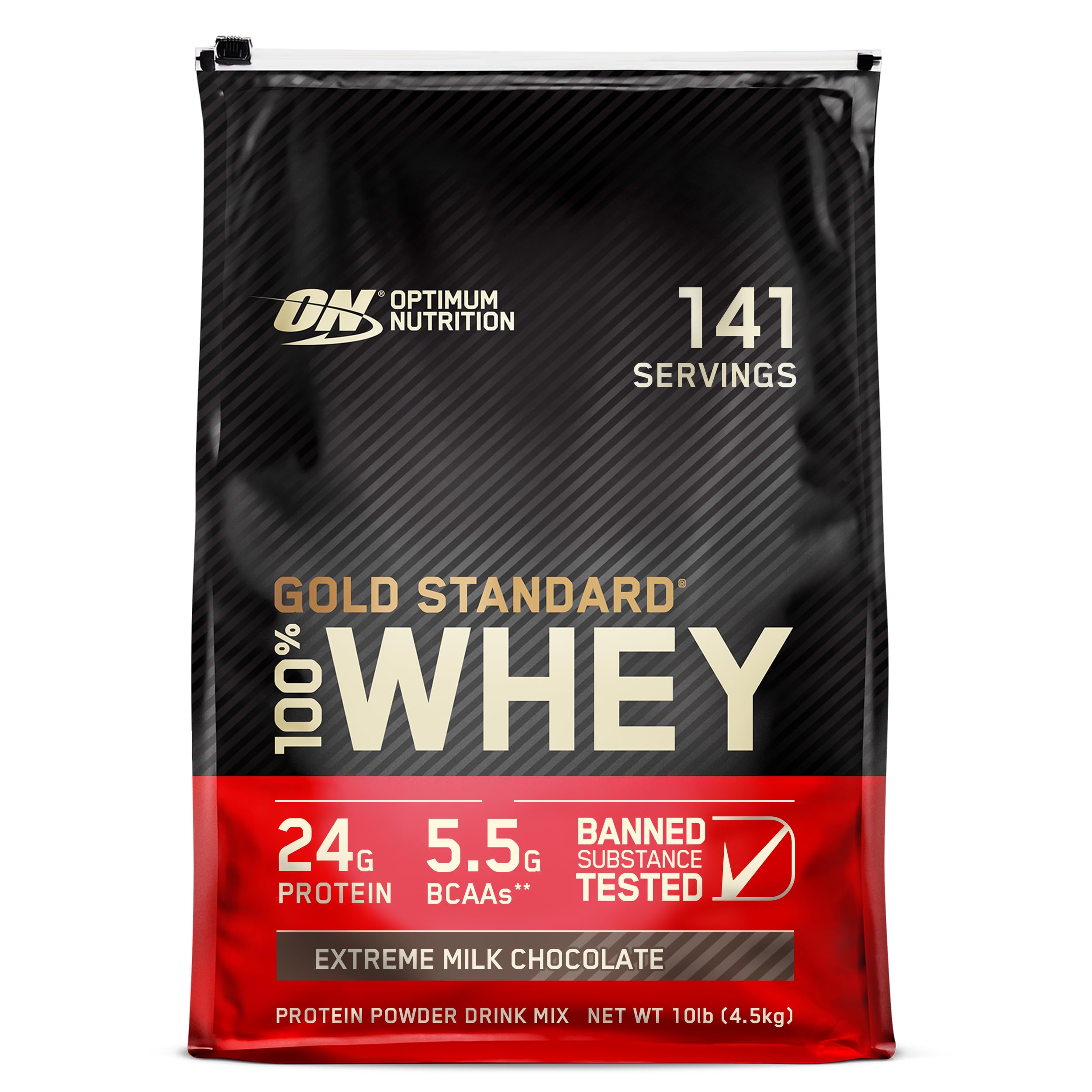 Optimum Nutrition Gold Standard 100% Whey Protein Powder, Vanilla Ice Cream, 2 Pound (Packaging May Vary)