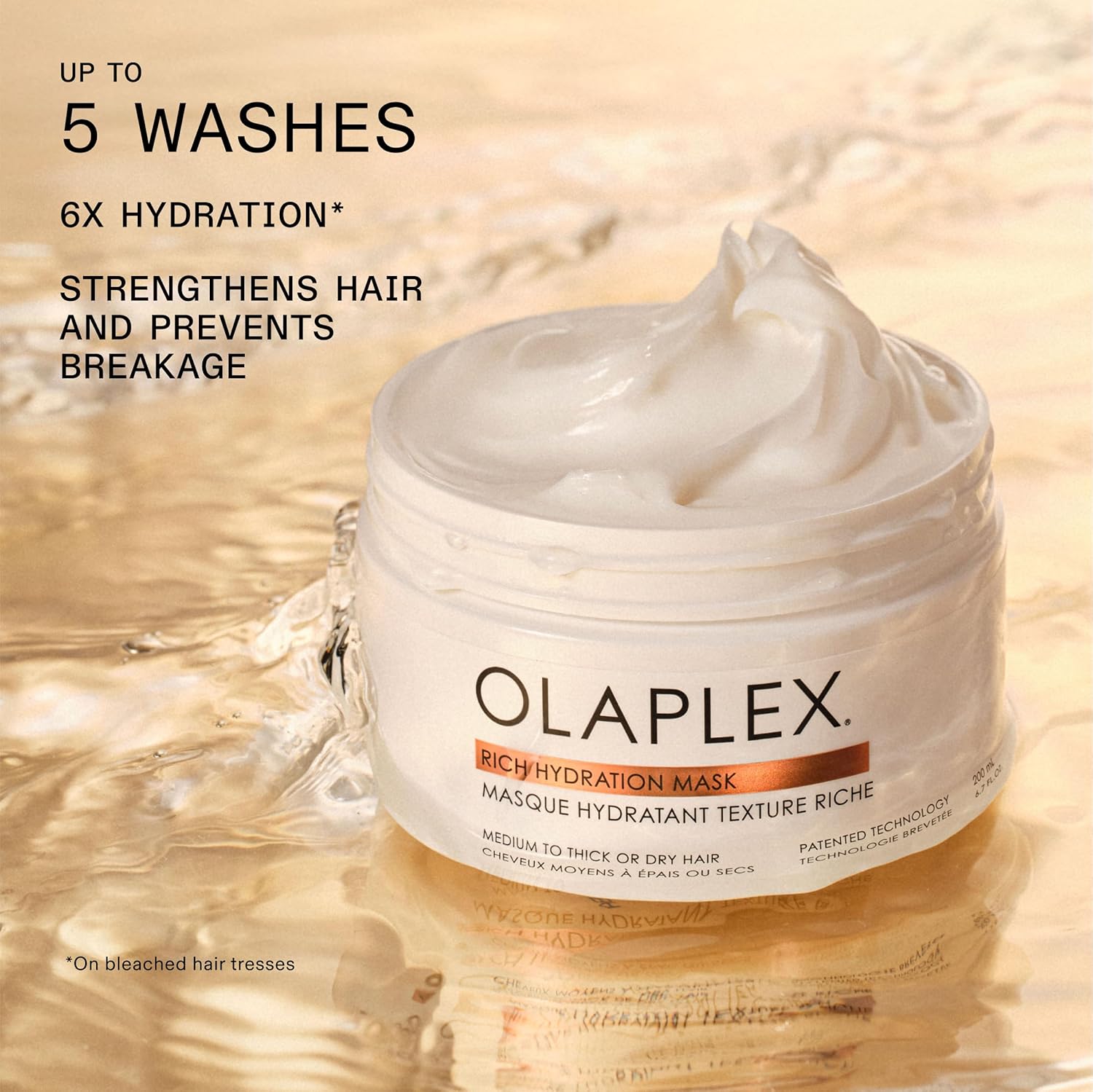 Olaplex Rich Hydration Mask: Cuticle Sealing Mask | Hydrate & Control Frizz | For Dry or Medium to Coarse Hair, 200 ml / 6.7 Fl. Oz.