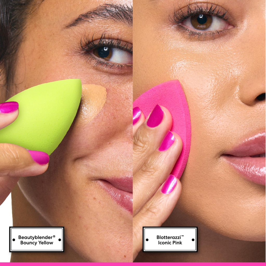 Beautyblender Foam Pop Blending Duo - Makeup Sponge Set with Original beautyblender & Micro Mini - Precise Application for Foundation, Concealer & Highlighter - Latex-Free, Reusable, Vegan