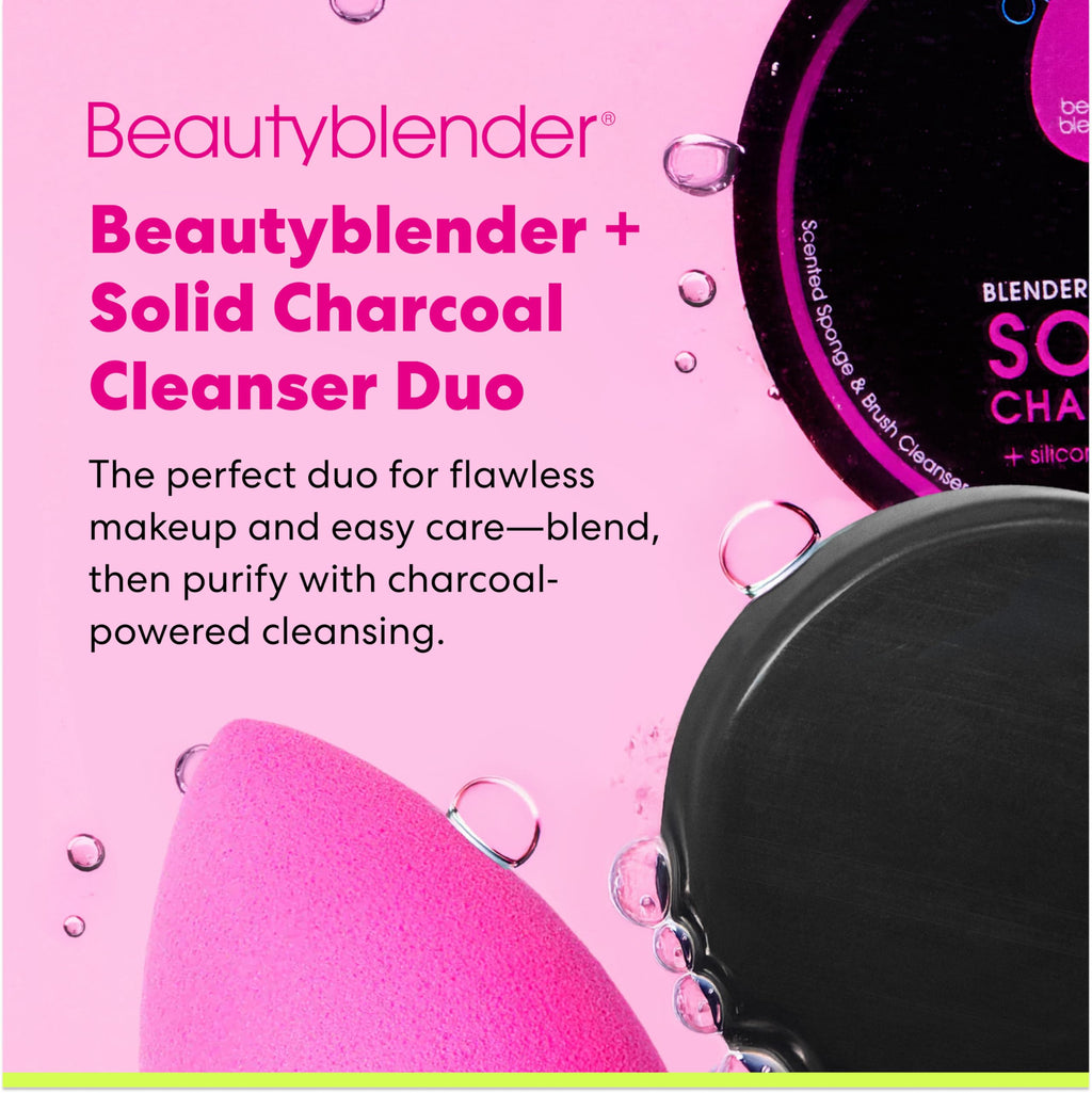 Beautyblender Blendercleanser Tool Scrub Solid Cleanser – Lavender Makeup Sponge & Brush Cleansing Bar – Hand, Sponge, and Brush Cleanser, Removes Makeup & Buildup, Travel-Friendly, 1 oz