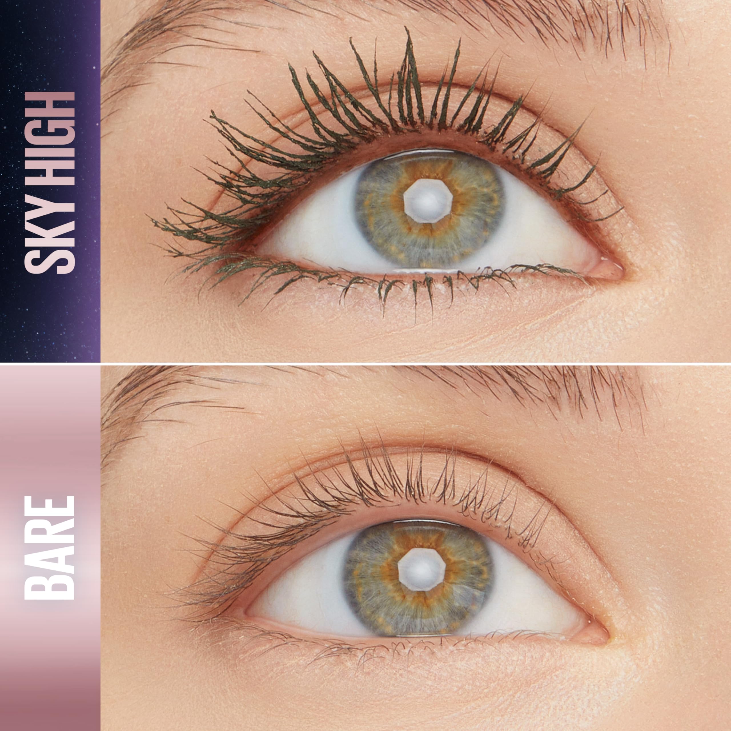 Maybelline Lash Sensational Sky High Washable Mascara Makeup, Volumizing, Lengthening, Defining, Curling, Multiplying, Buildable Formula, Blackest Black, 1 Count