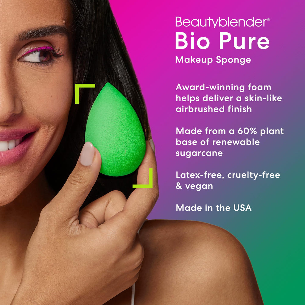 Beautyblender® | Bubble Beauty Blender Makeup Sponge, Super-Soft Foam Easily Blends Foundations, Powders & Creams, Made in USA, Reusable, Washable, Streak Free Application, Vegan, Cruelty Free