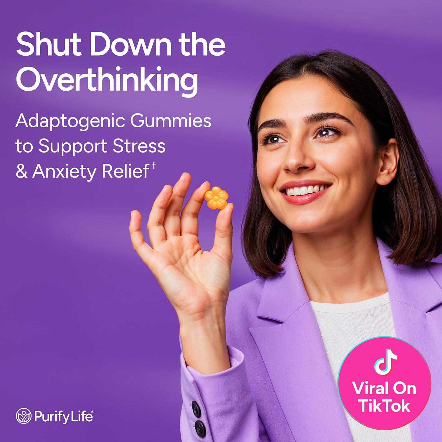 Sugar-Free Rhodiola Rosea Gummies (1500mg/Serving) Cortisol Detox & Adrenal Support Supplement - Adaptogenic Rhodiola for Mood, Motivation, Stamina & Performance, Non-GMO, 60 Vegan Chews