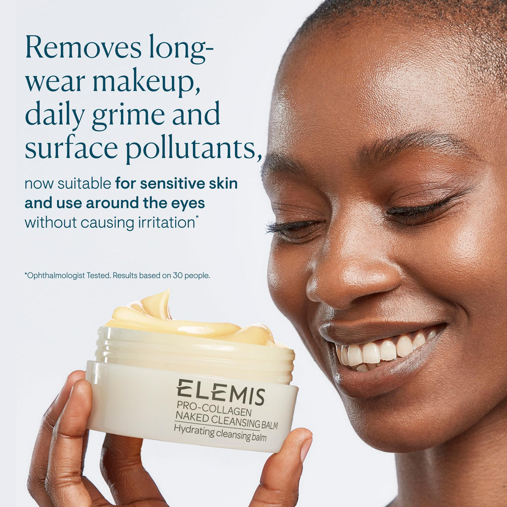 ELEMIS Pro-Collagen Cleansing Balm Makeup Remover, Hydrating Facial Cleanser, Oil Cleanser, Oil Makeup Remover, Deep Cleanse