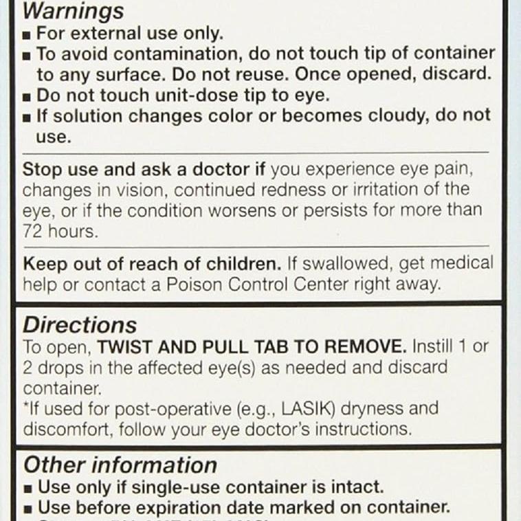 Allergan Refresh Plus Lubricant Eye Drops Single-Use Vials - LargerSize 2Pack (100 ct )