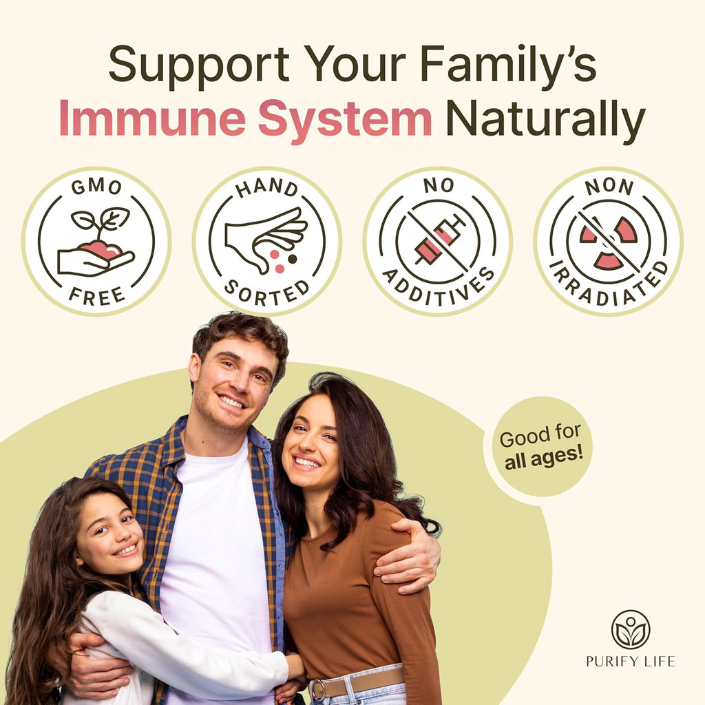 Dried Elderberries - 1lb Bulk - Hand-Sorted, Wildcrafted, Natural, Non-GMO, Whole European Immune System Support for Black Elderberry Syrup, Gummies, Jelly, Tea, Wine, Raw Sambucus, One Pound