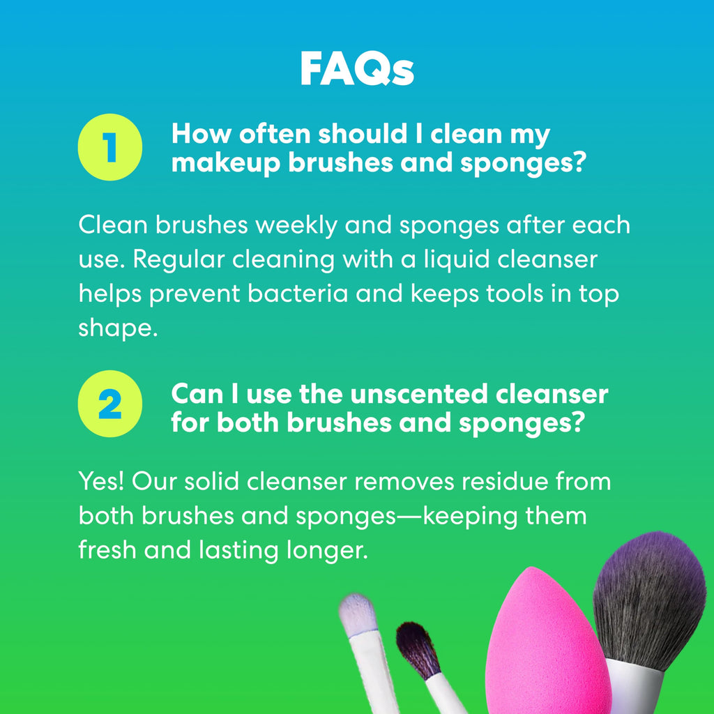 Beautyblender Blendercleanser Tool Scrub Solid Cleanser – Lavender Makeup Sponge & Brush Cleansing Bar – Hand, Sponge, and Brush Cleanser, Removes Makeup & Buildup, Travel-Friendly, 1 oz