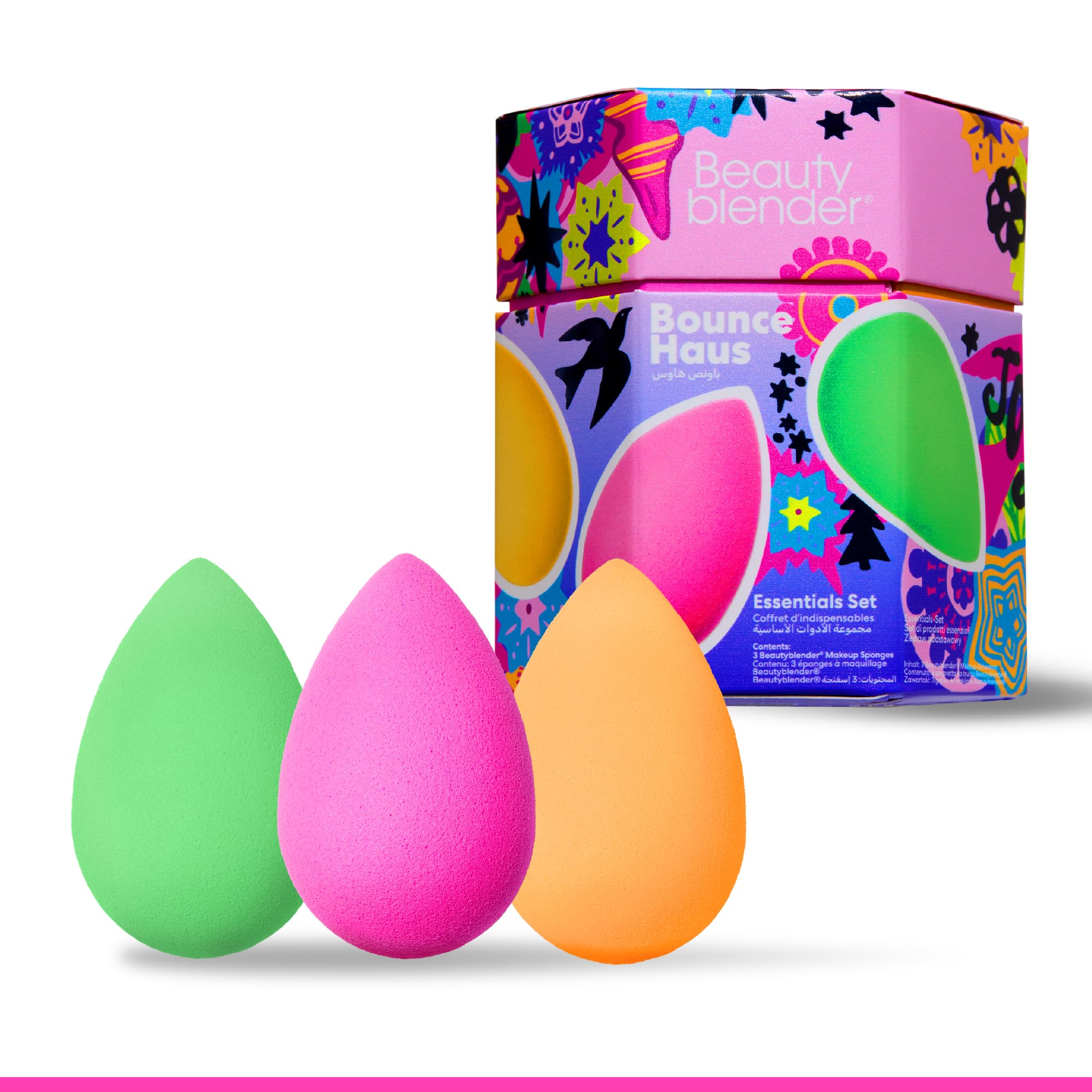 Beautyblender Foam Pop Blending Duo - Makeup Sponge Set with Original beautyblender & Micro Mini - Precise Application for Foundation, Concealer & Highlighter - Latex-Free, Reusable, Vegan