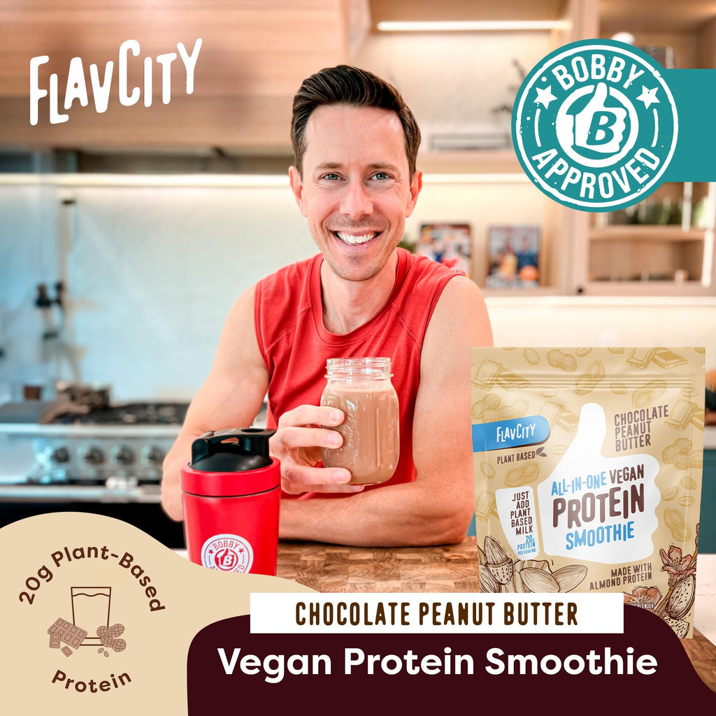 FlavCity Grass Fed Whey Protein Powder - Vanilla Smoothie - 25g Protein & 10g Collagen - Made with Real Vanilla Bean & Organic Coconut Milk - Gluten Free & No Added Sugars (20 Servings)