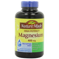 Nature Made High Potency Magnesium 400 mg - 150 Liquid Softgels,(Pack of 2)
