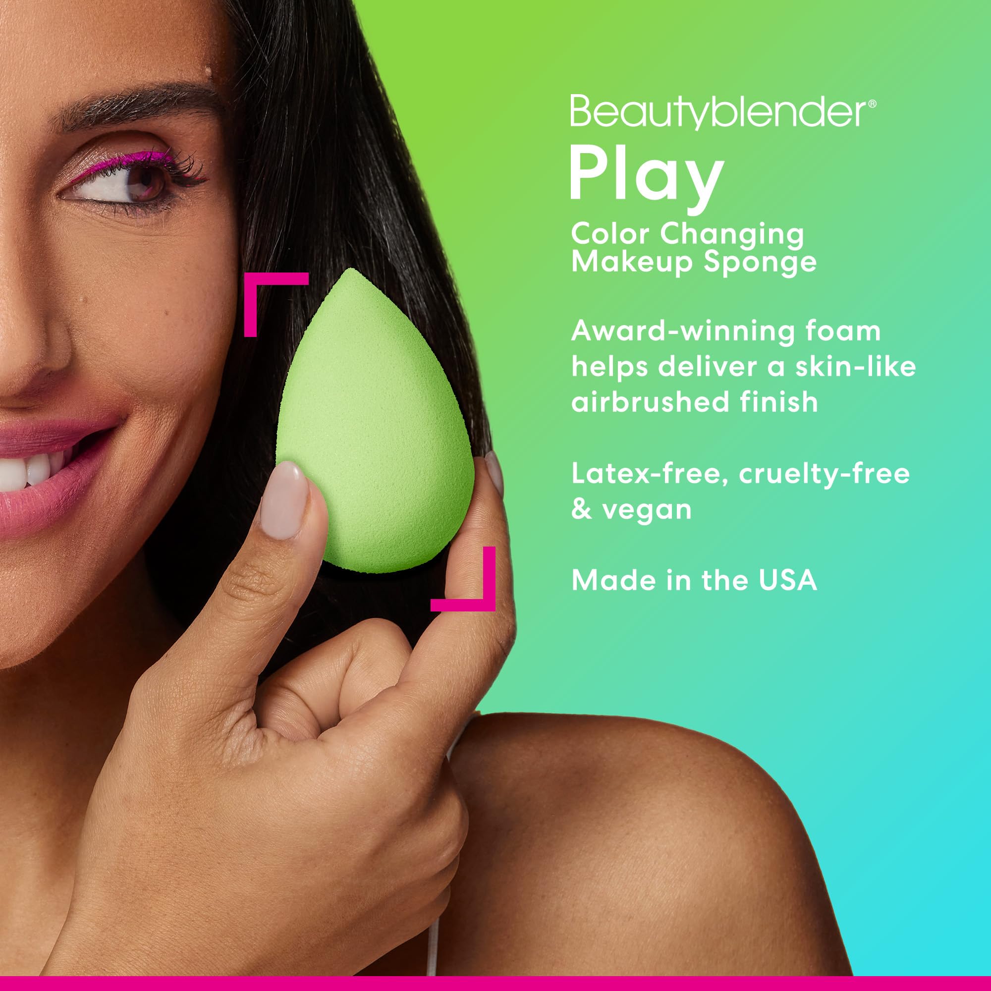 Beautyblender® | Bubble Beauty Blender Makeup Sponge, Super-Soft Foam Easily Blends Foundations, Powders & Creams, Made in USA, Reusable, Washable, Streak Free Application, Vegan, Cruelty Free