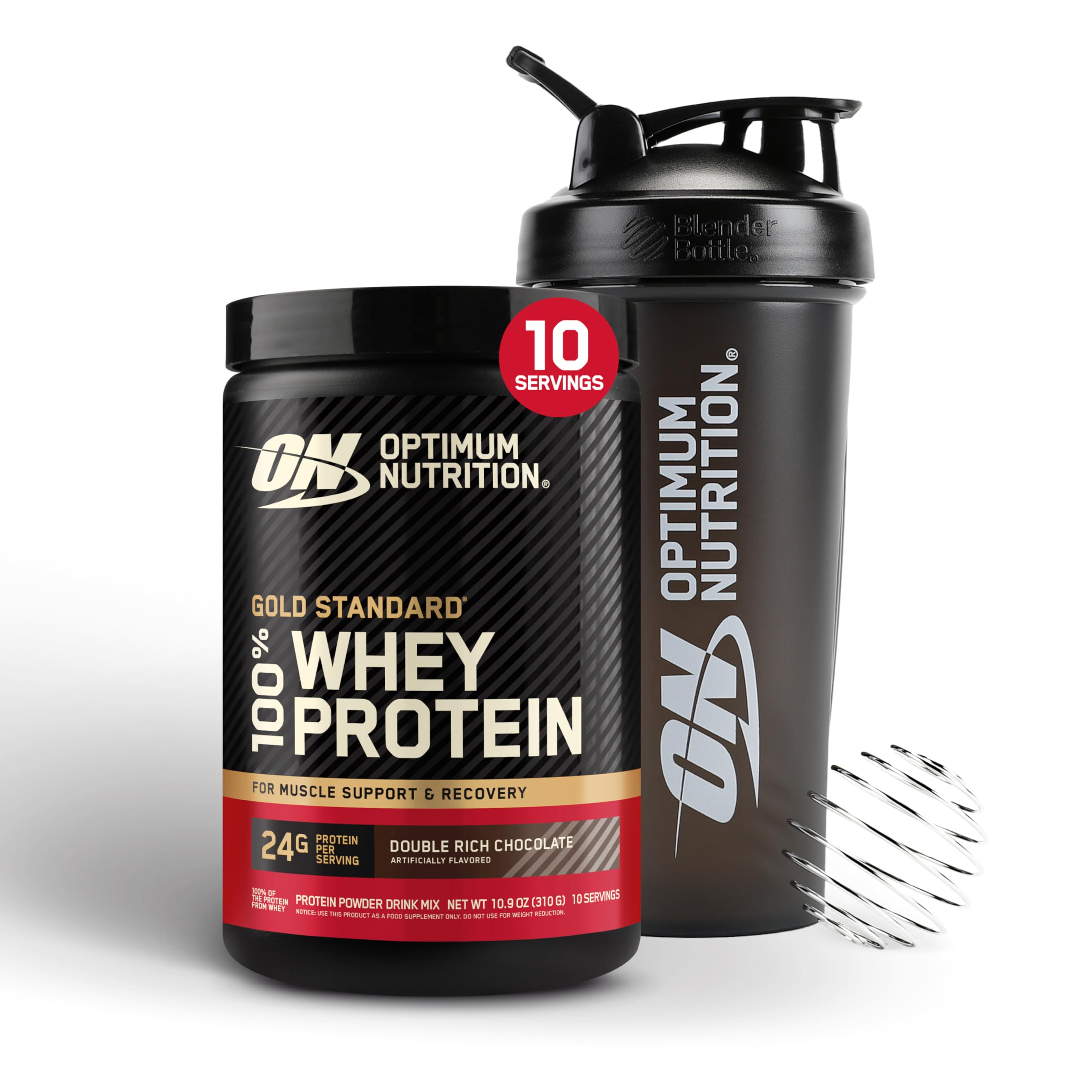 Optimum Nutrition Gold Standard 100% Whey Protein Powder, Vanilla Ice Cream, 2 Pound (Packaging May Vary)