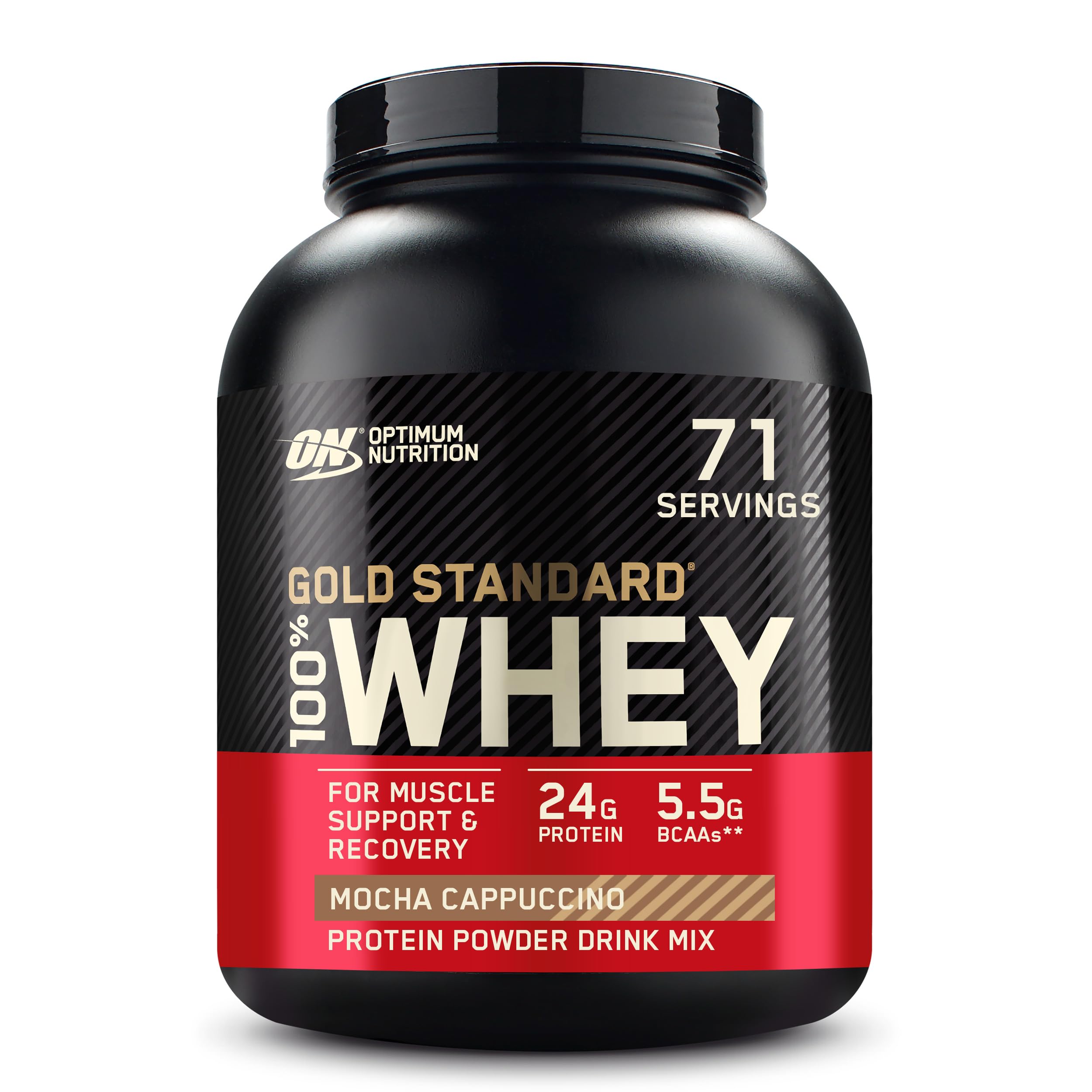 Optimum Nutrition Gold Standard 100% Whey Protein Powder, Vanilla Ice Cream, 2 Pound (Packaging May Vary)