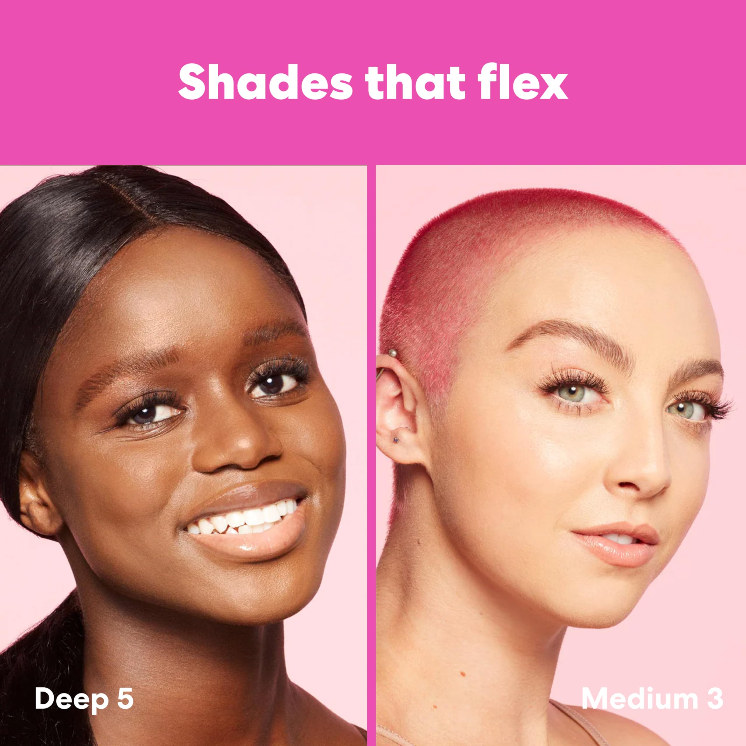 Beautyblender 12-Hour Always on Radiant Skin Tint, Breathable Serum Foundation Stays Put for All Day Long Wear, Infused with Hyaluronic Acid & Niacinamide, Medium 1