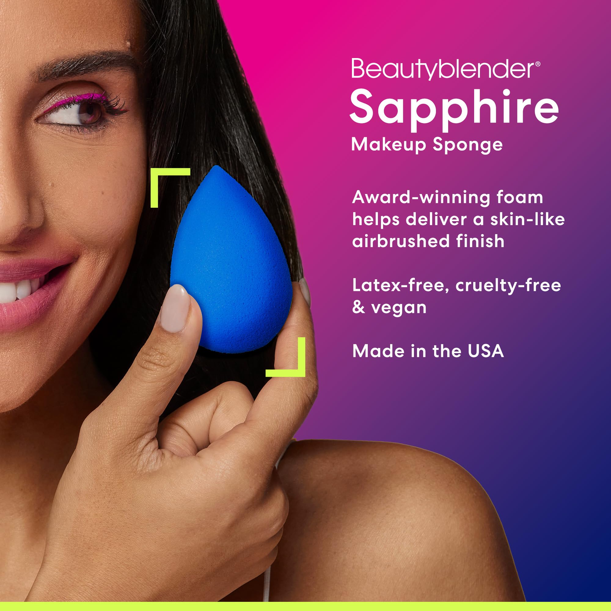 Beautyblender® | Bubble Beauty Blender Makeup Sponge, Super-Soft Foam Easily Blends Foundations, Powders & Creams, Made in USA, Reusable, Washable, Streak Free Application, Vegan, Cruelty Free