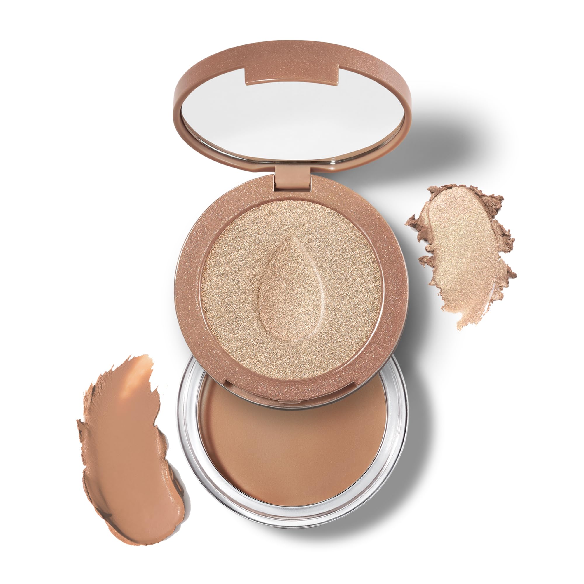 Beautyblender® Bounce™ Magic Fit Creamy Bronzer & Highlighter Duo - Pearl/Buff
