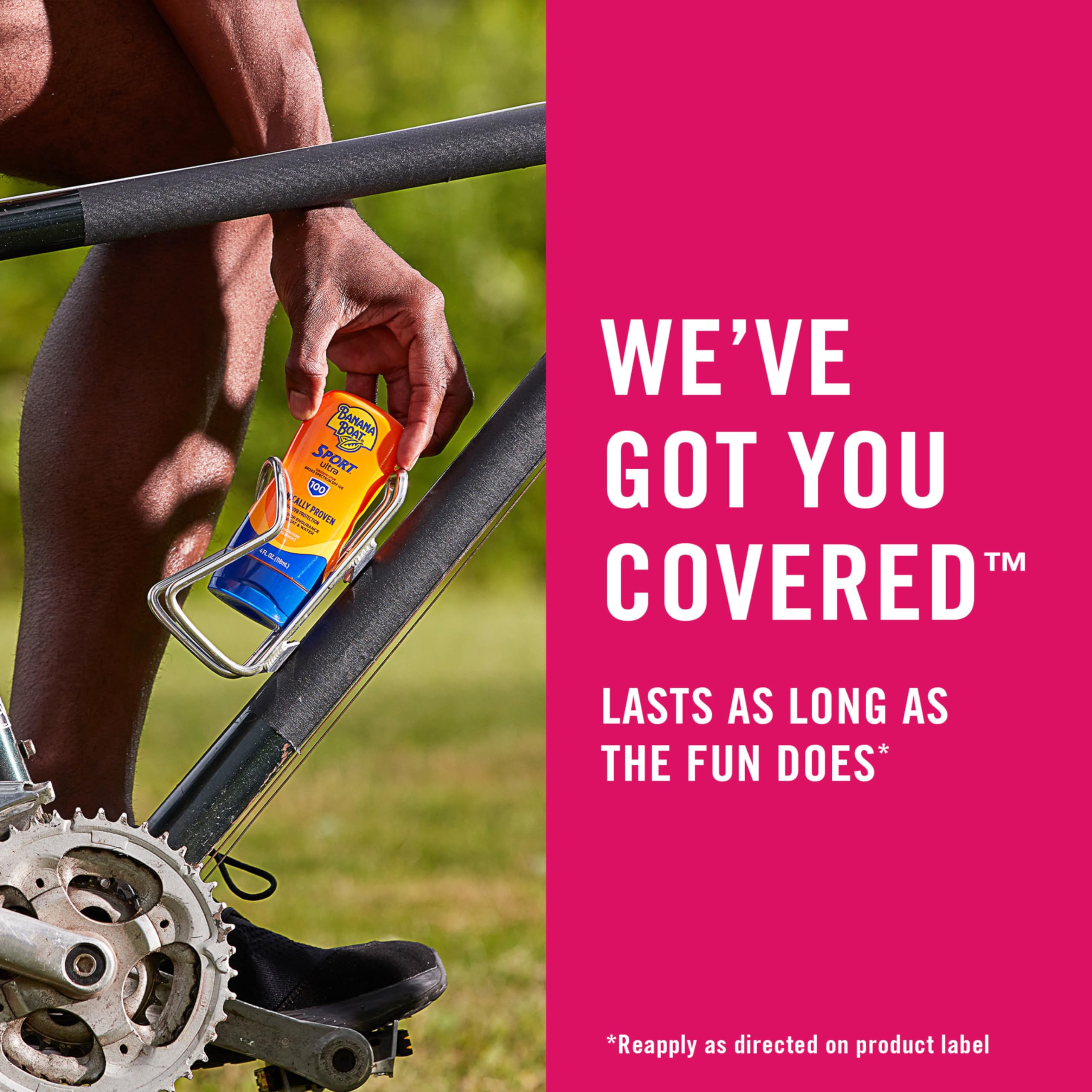 Banana Boat Sport Ultra SPF 50 Sunscreen Lotion, 8oz | Banana Boat Sunscreen SPF 50 Lotion, Oxybenzone Free, Sunblock, Water Resistant, 8oz