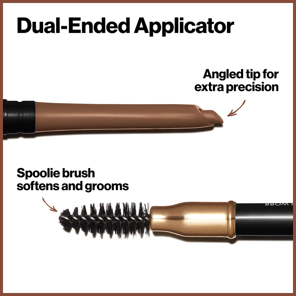 Revlon ColorStay Eyebrow Pencil with Spoolie Brush, Waterproof, Hair-Like Strokes, Stocking Stuffer for Her, 205 Blonde, 0.021 oz